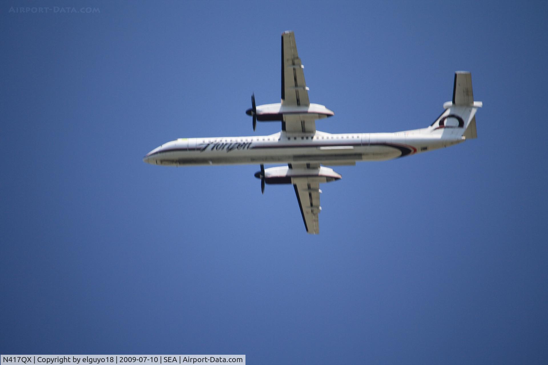 N417QX, 2004 De Havilland Canada DHC-8-402 Dash 8 C/N 4086, SEATTLE -SALT LAKE