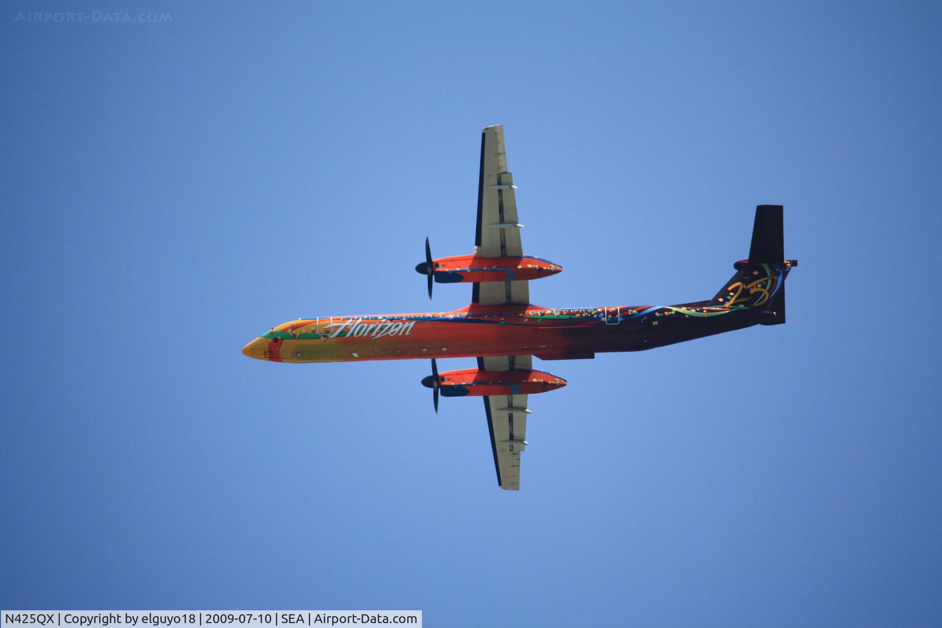 N425QX, 2001 De Havilland Canada DHC-8-402 Dash 8 C/N 4039, HORIZON AIR 25 TH ANNIV