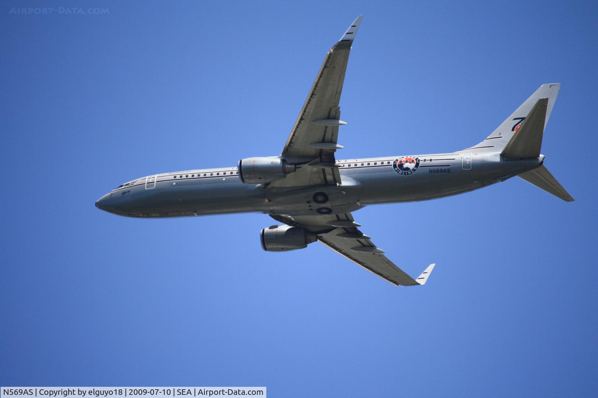 N569AS, 2007 Boeing 737-890 C/N 35184, SEATTLE-GUADALAJARA