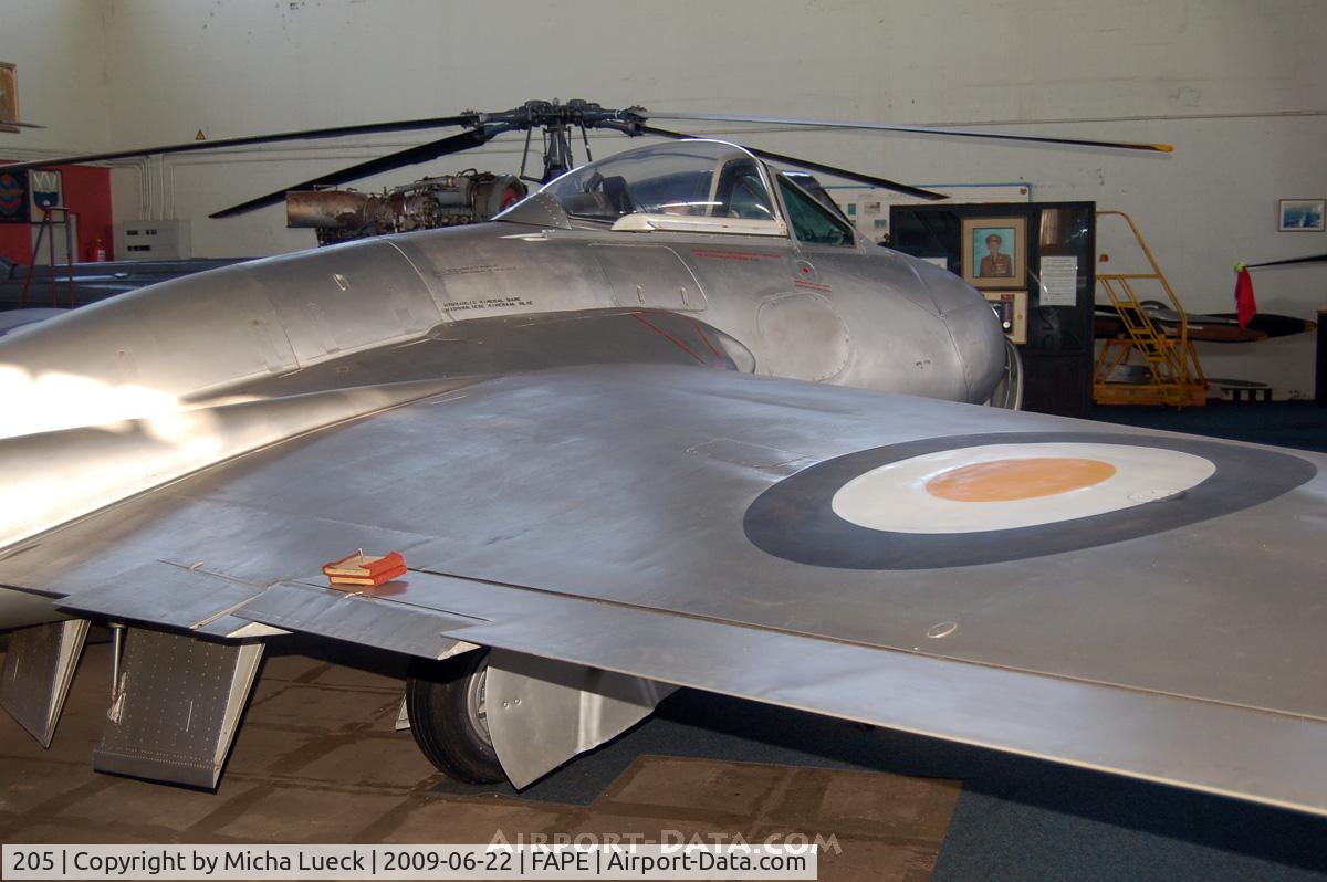 205, De Havilland DH-100 Vampire FB.5 C/N EP42784, De Havilland Vampire (DH-115)