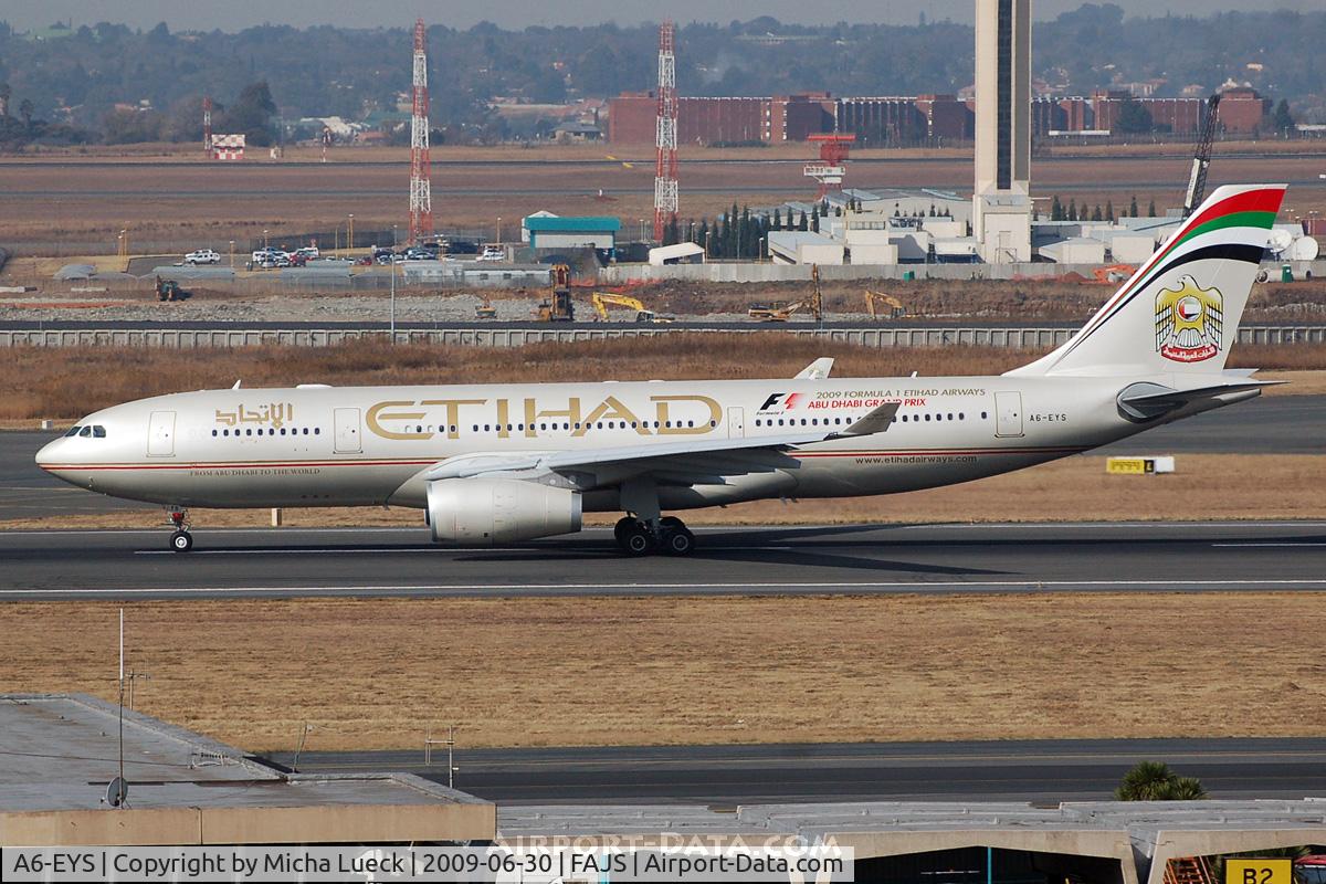 A6-EYS, 2009 Airbus A330-243 C/N 991, At Jo'burg