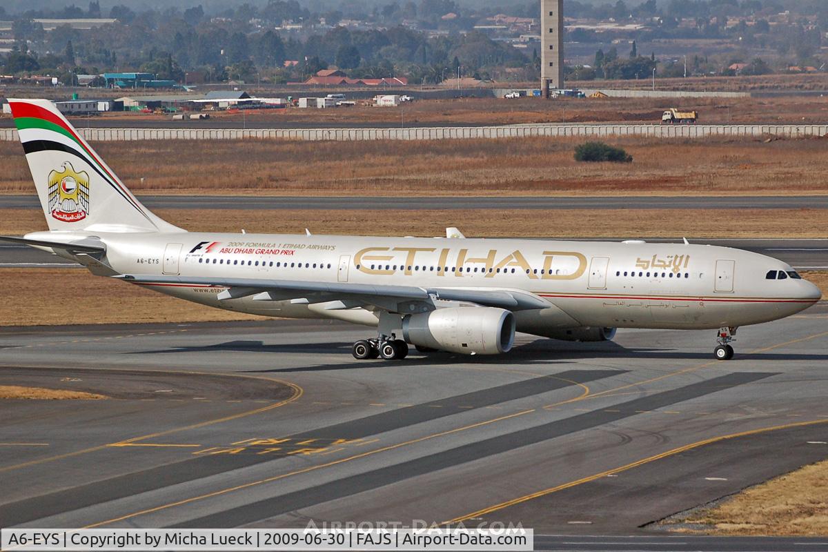A6-EYS, 2009 Airbus A330-243 C/N 991, At Jo'burg