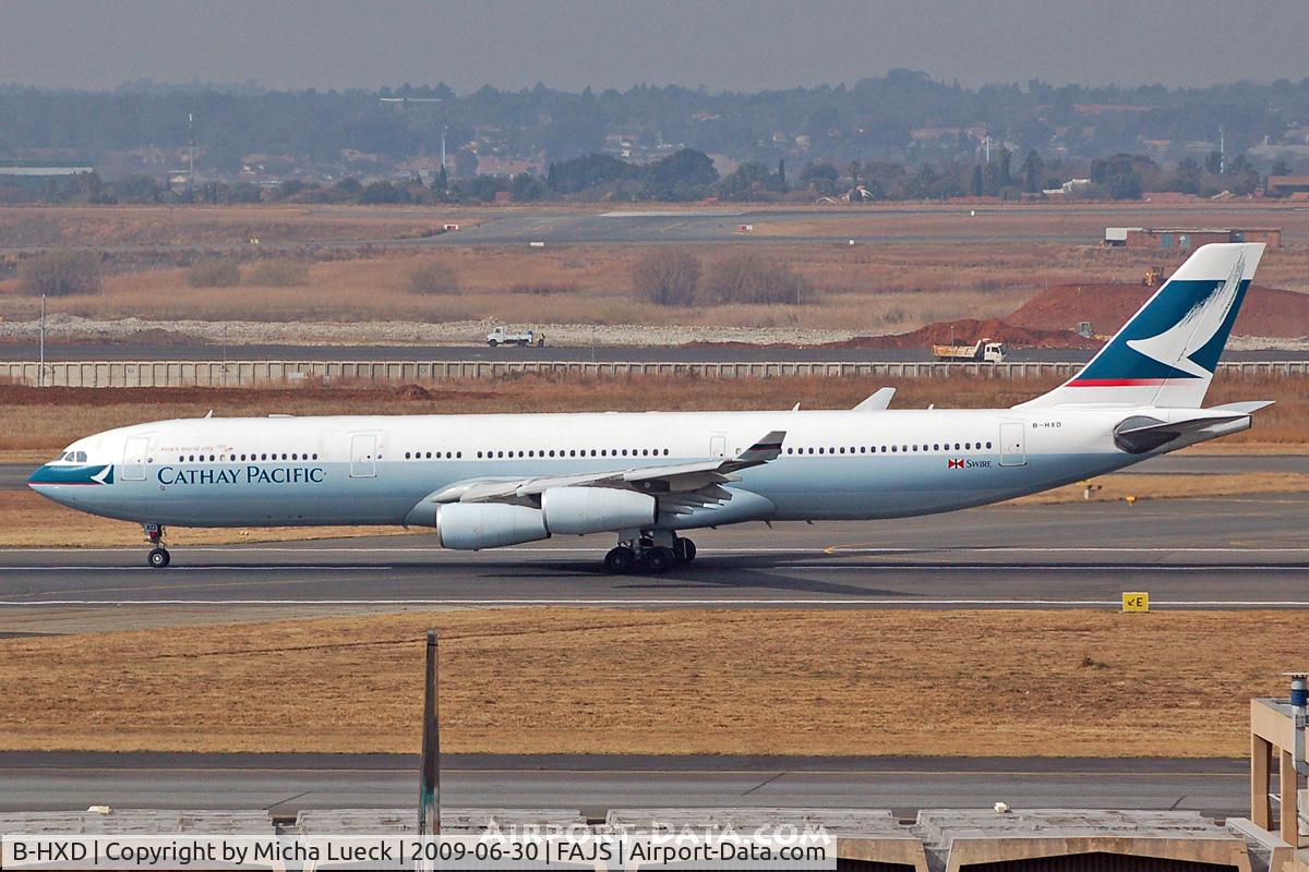 B-HXD, 1996 Airbus A340-313 C/N 147, At Jo'burg
