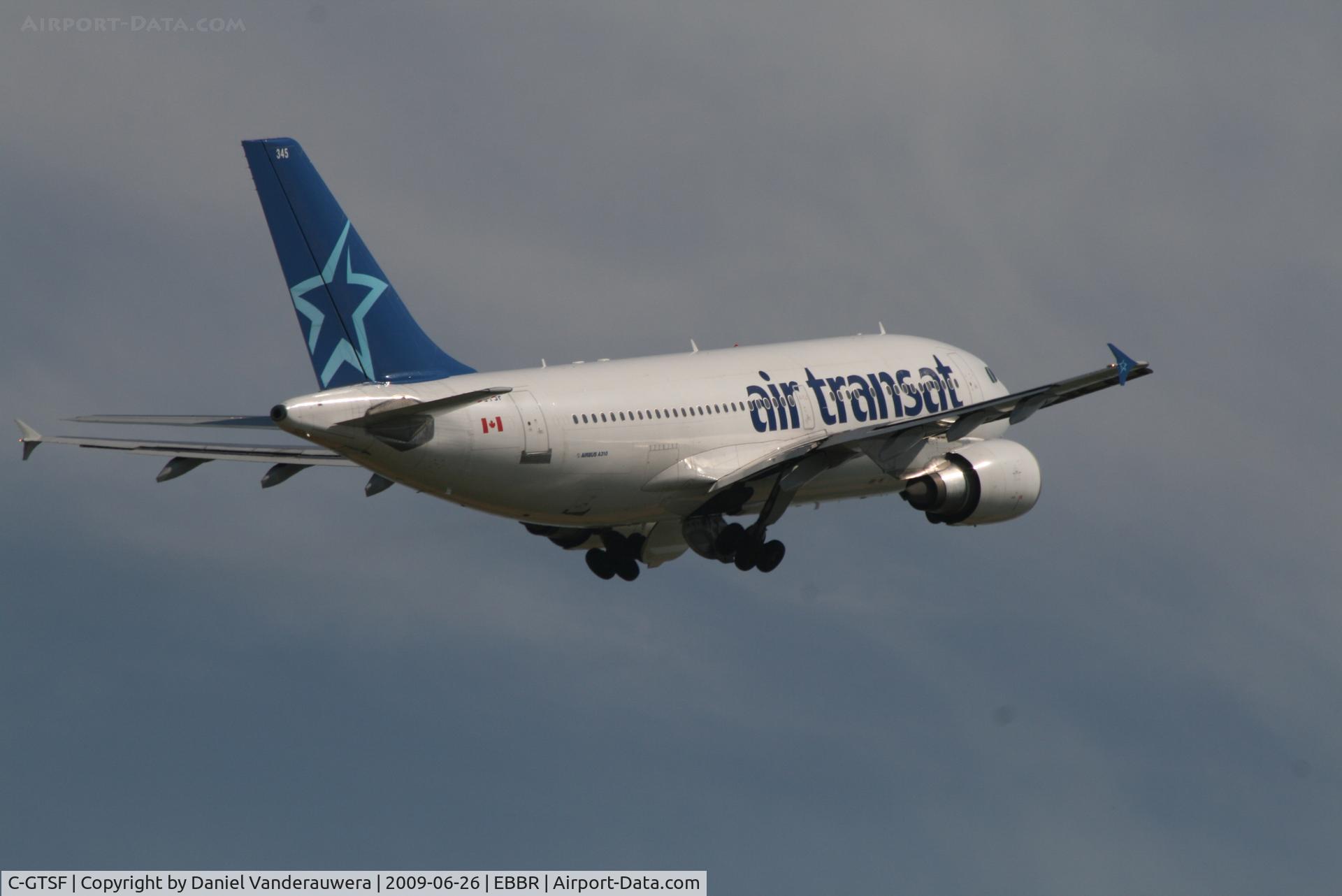 C-GTSF, 1988 Airbus A310-304 C/N 472, Flight TSC155 is taking off from rwy 07R - flying back to Montréal