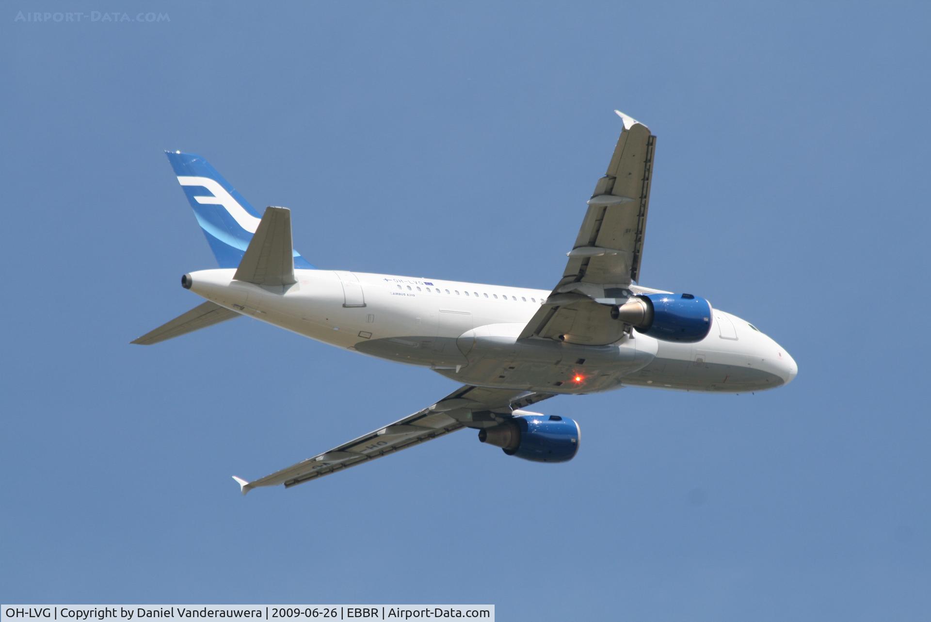 OH-LVG, 2003 Airbus A319-112 C/N 1916, Flight AY812 is flying back to Helsinki