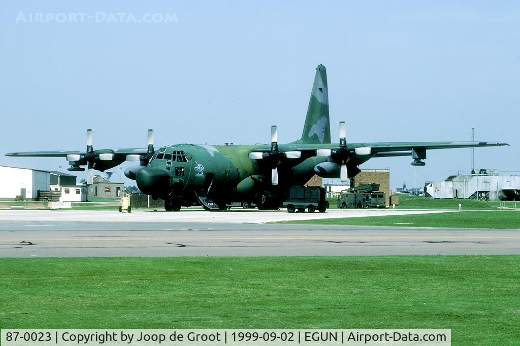 87-0023, 1986 Lockheed MC-130H Combat Talon II C/N 382-5091, 7 SOS/352 SOG machine on its home base Mildenhall.