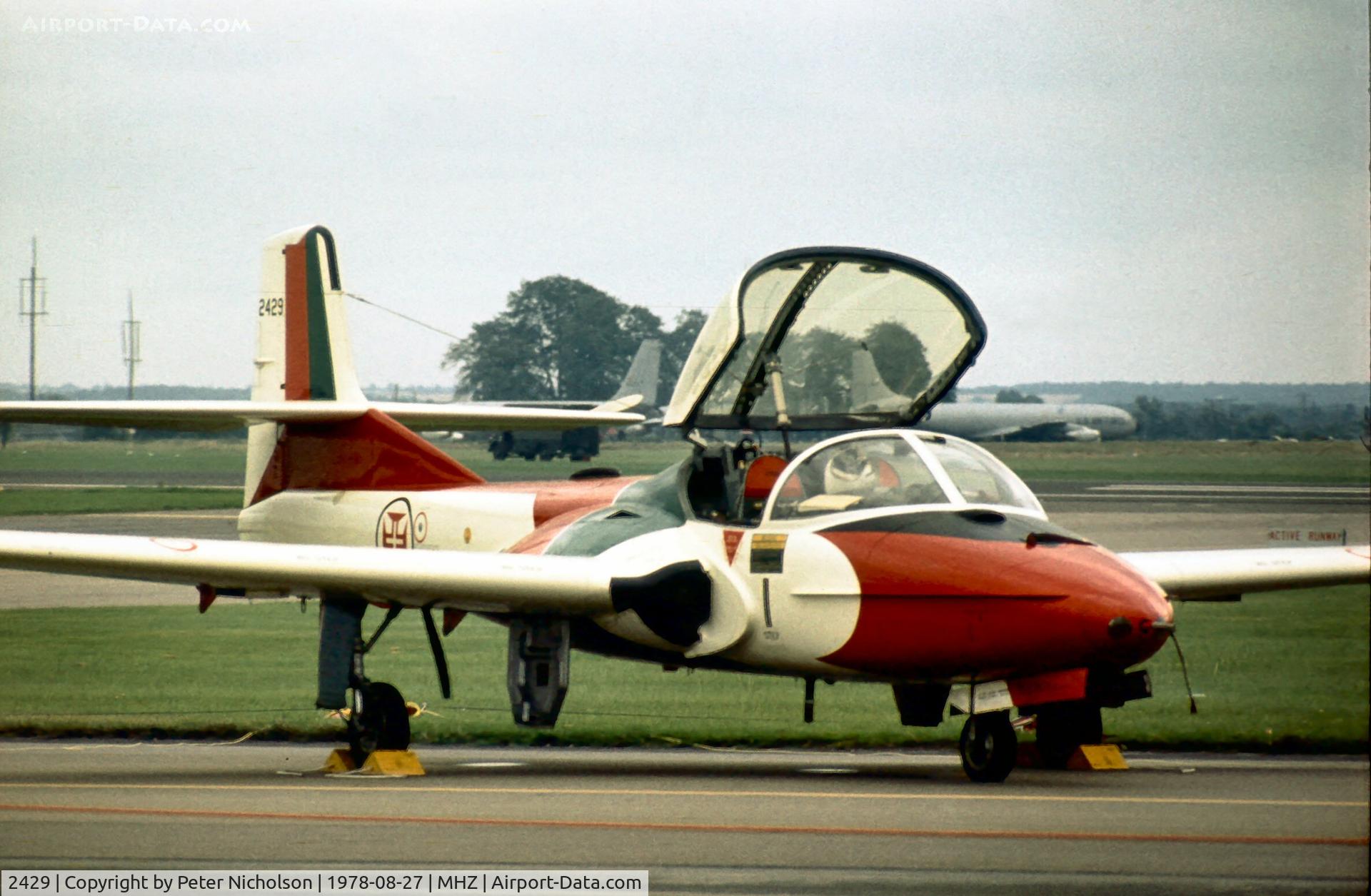 2429, 1962 Cessna T-37C Tweety Bird C/N 40783, Cessna T-37C, built as 62-12500, of the Asas de Portugal aerial display team at the 1978 Mildenhall Air Fete.