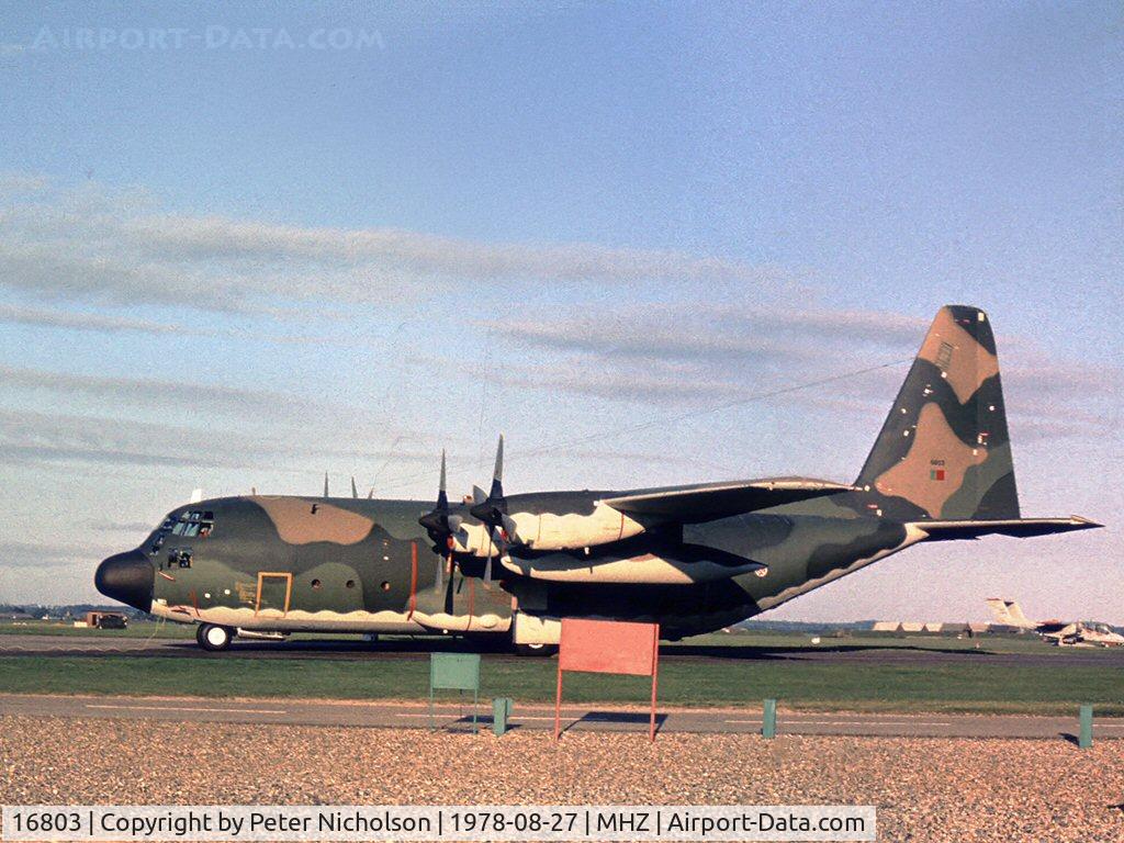 16803, 1978 Lockheed C-130H Hercules C/N 382-4772, C-130H Hercules of 501 Esquadron Portuguese Air Force, support aircraft for the Asas de Portugal display team, at the 1978 Mildenhall Air Fete.