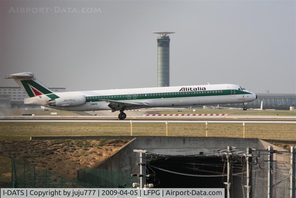 I-DATS, 1995 McDonnell Douglas MD-82 (DC-9-82) C/N 53235, on landing at CDG