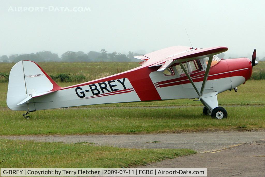 G-BREY, 1946 Taylorcraft BC-12D Twosome C/N 7299, Taylorcraft BC12D at Leicester
