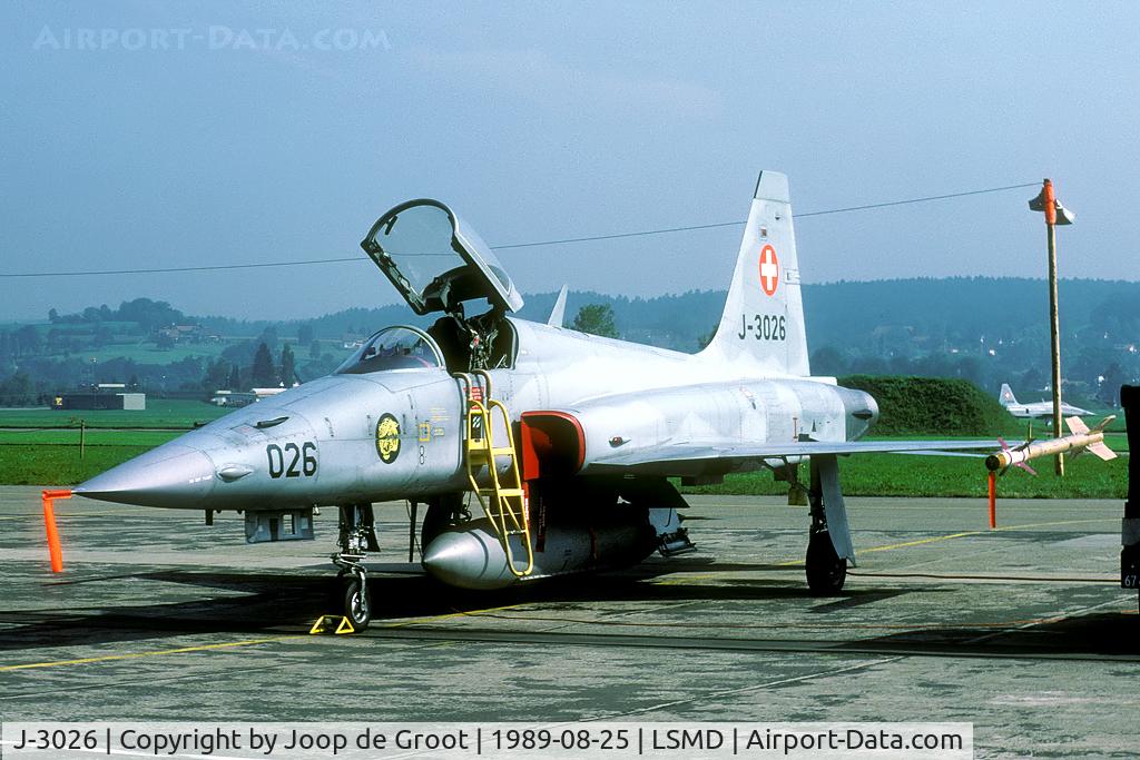 J-3026, Northrop F-5E Tiger II C/N L.1026, Now sold to the US Navy as 761551.