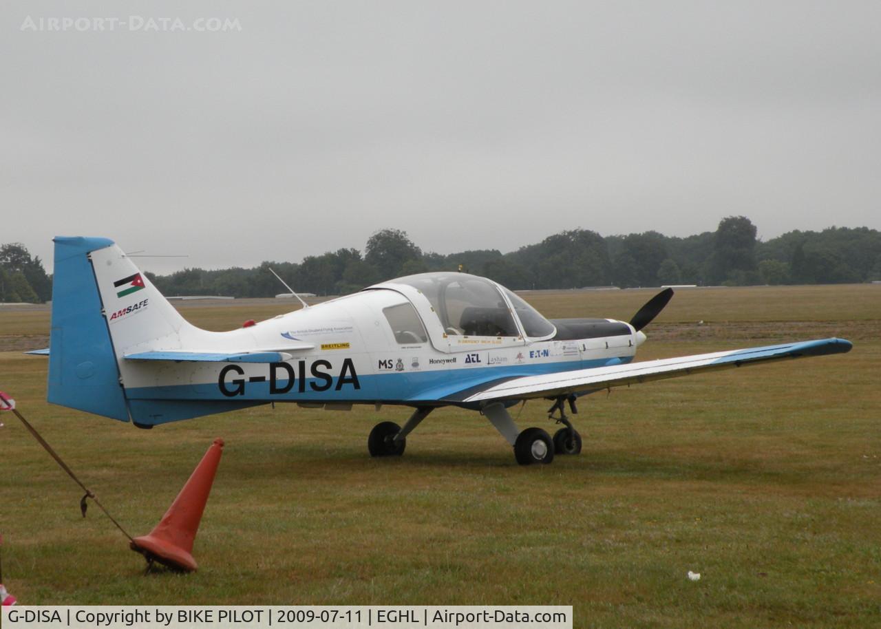G-DISA, 1983 Scottish Aviation Bulldog Series 120 Model 125 C/N BH120/435, BRITISH DISABLED FLYING ASSN. BULLDOG, EX ROYAL JORDANIAN AF. ATC LASHAM OPEN DAY