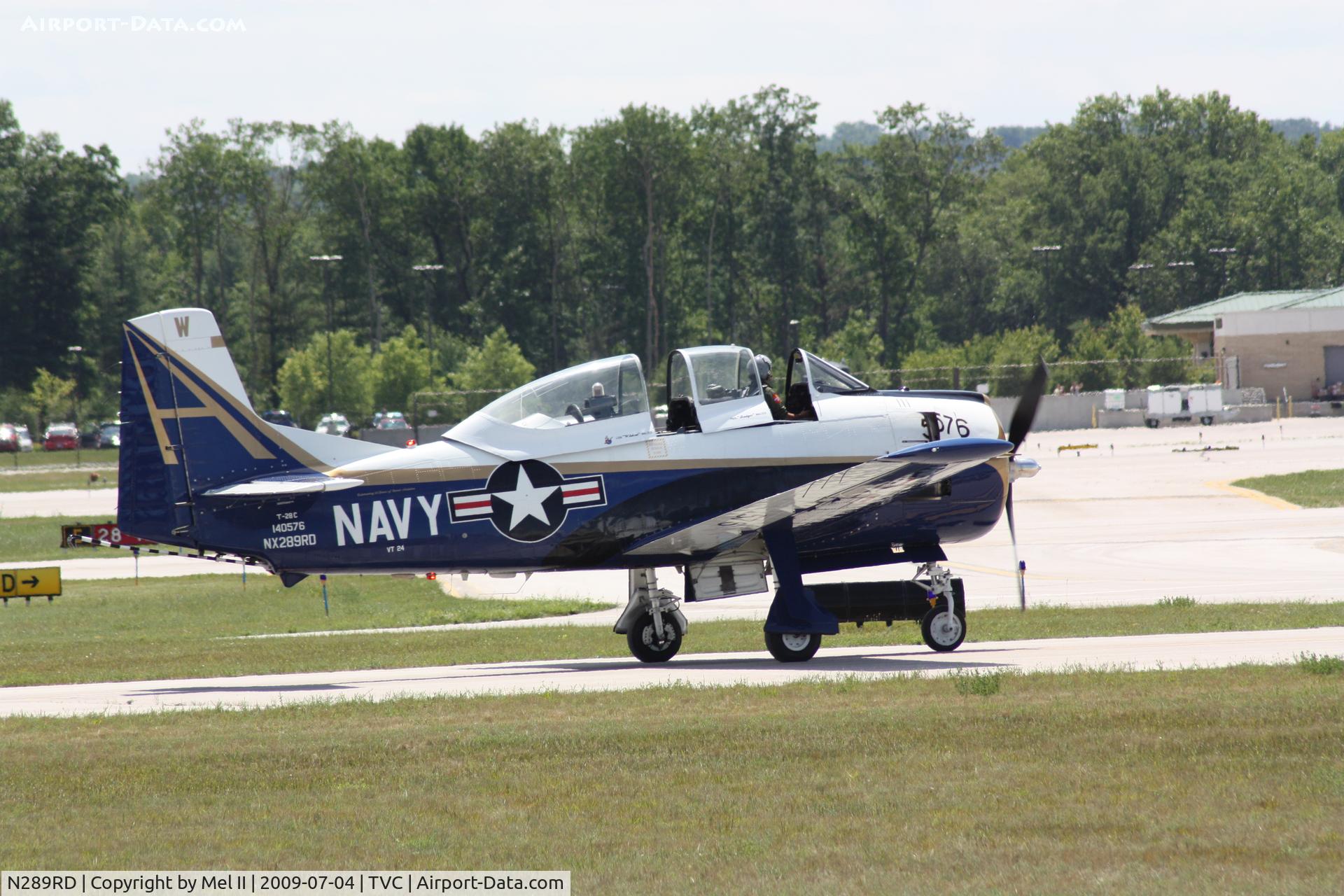 N289RD, 1956 North American T-28C Trojan C/N 226-153, Taxi For Departure RWY 28