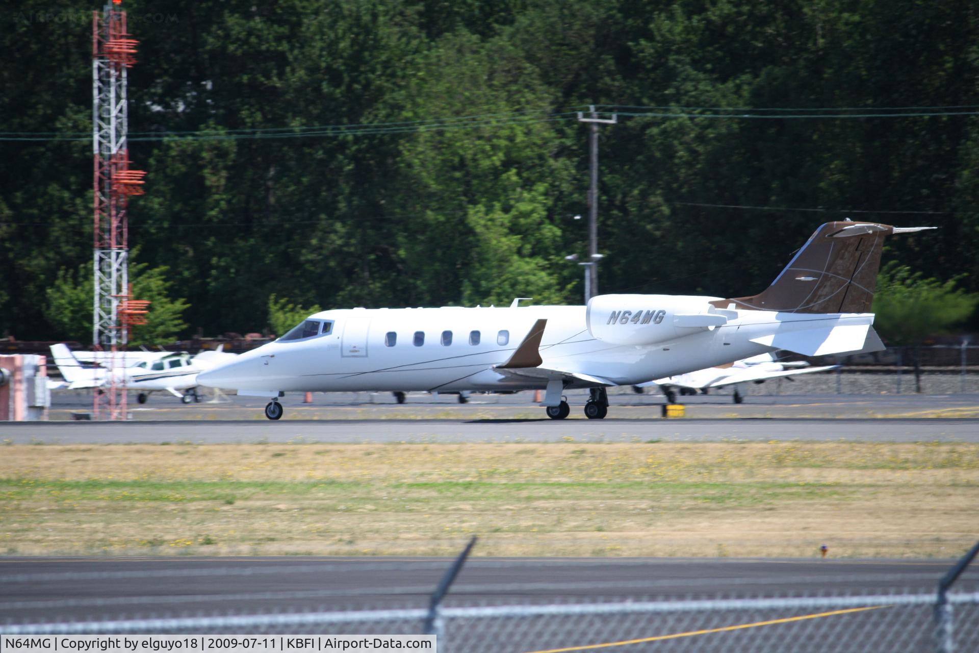 N64MG, Learjet 60 C/N 60-224, SEATTLE -MONTREAL