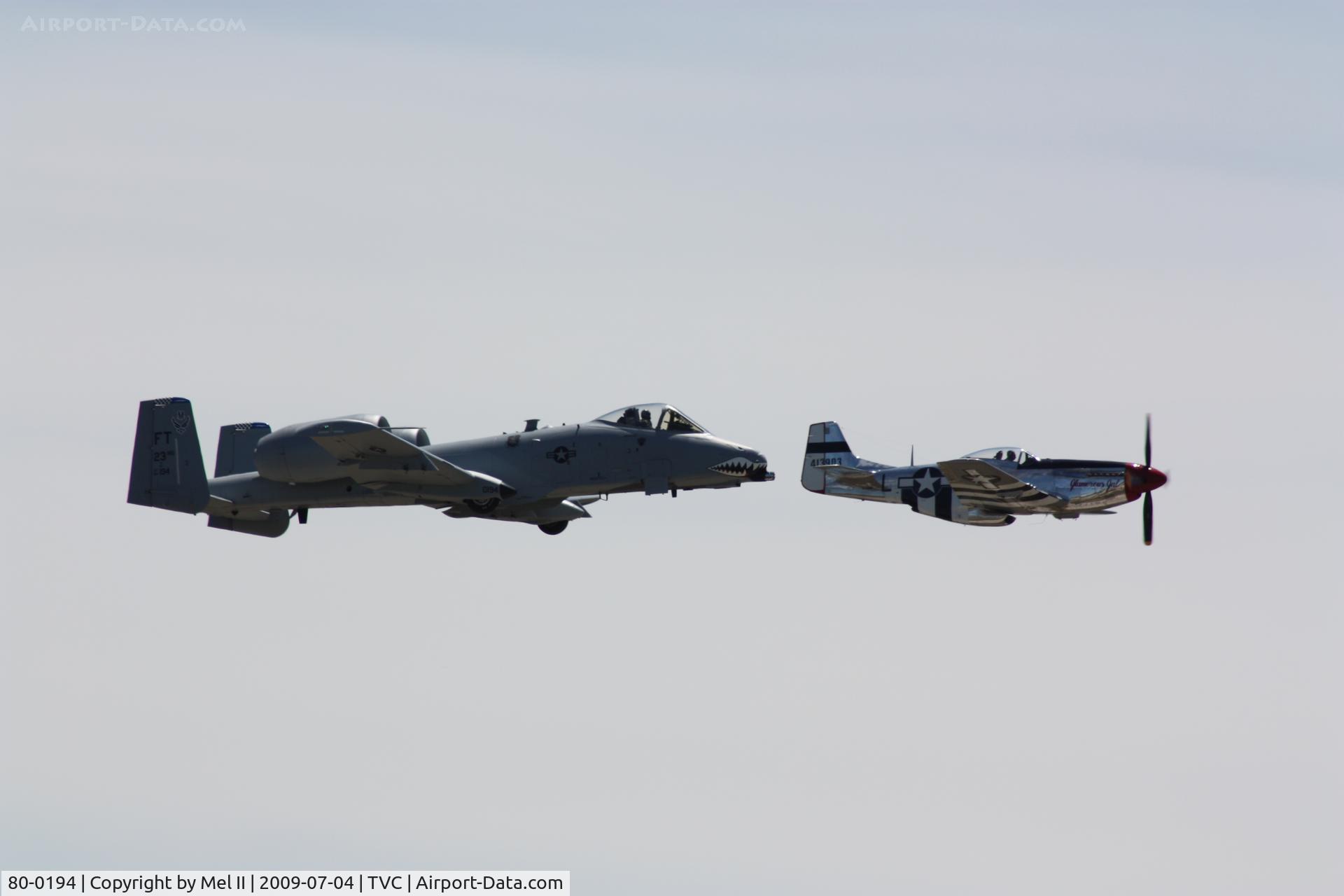 80-0194, 1980 Fairchild Republic A-10C Thunderbolt II C/N A10-0544, Overhead Approach For RWY 28