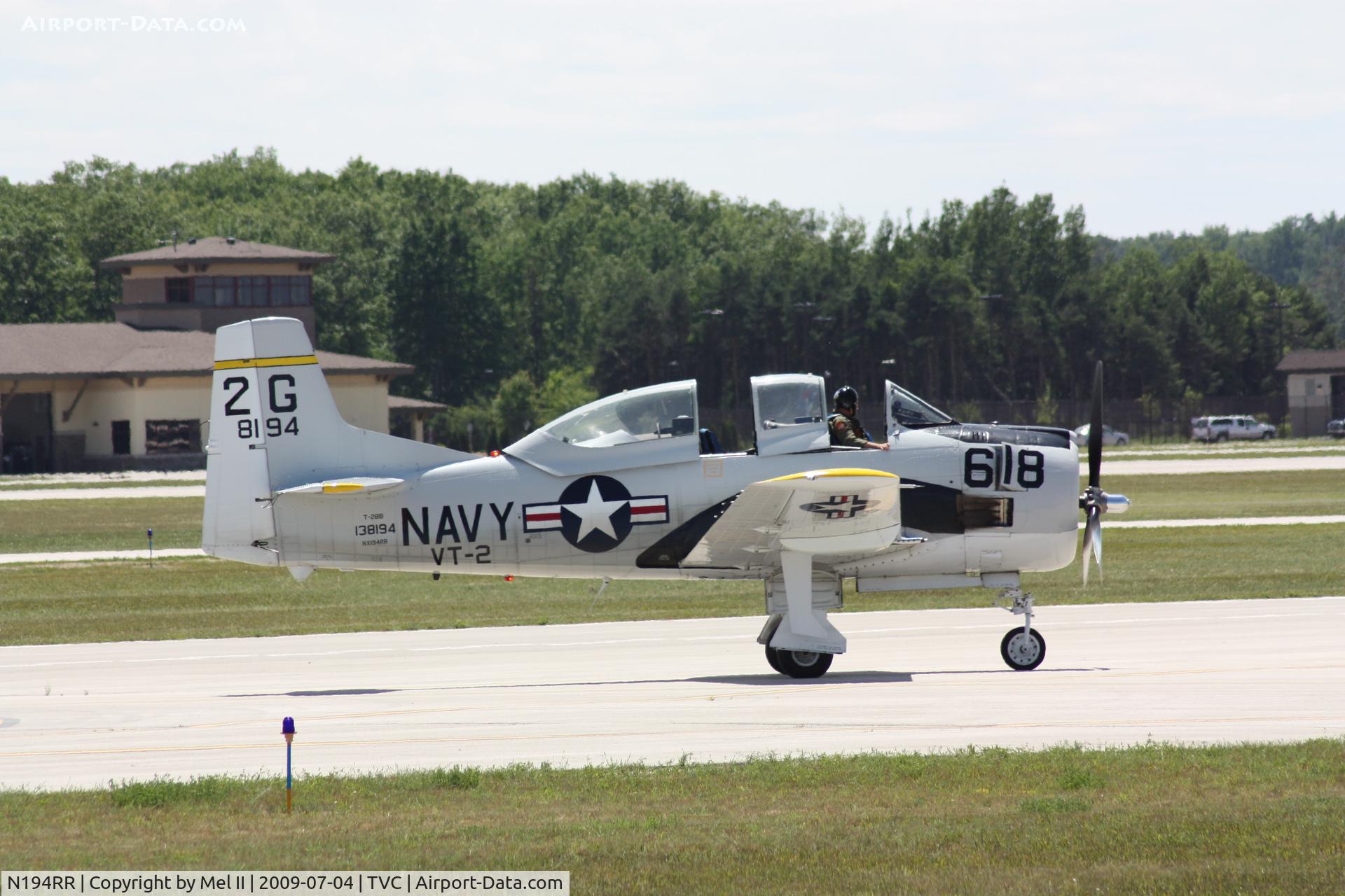 N194RR, North American T-28B Trojan C/N 200-265 (138194), Taxi To NMC Aviation Hangar