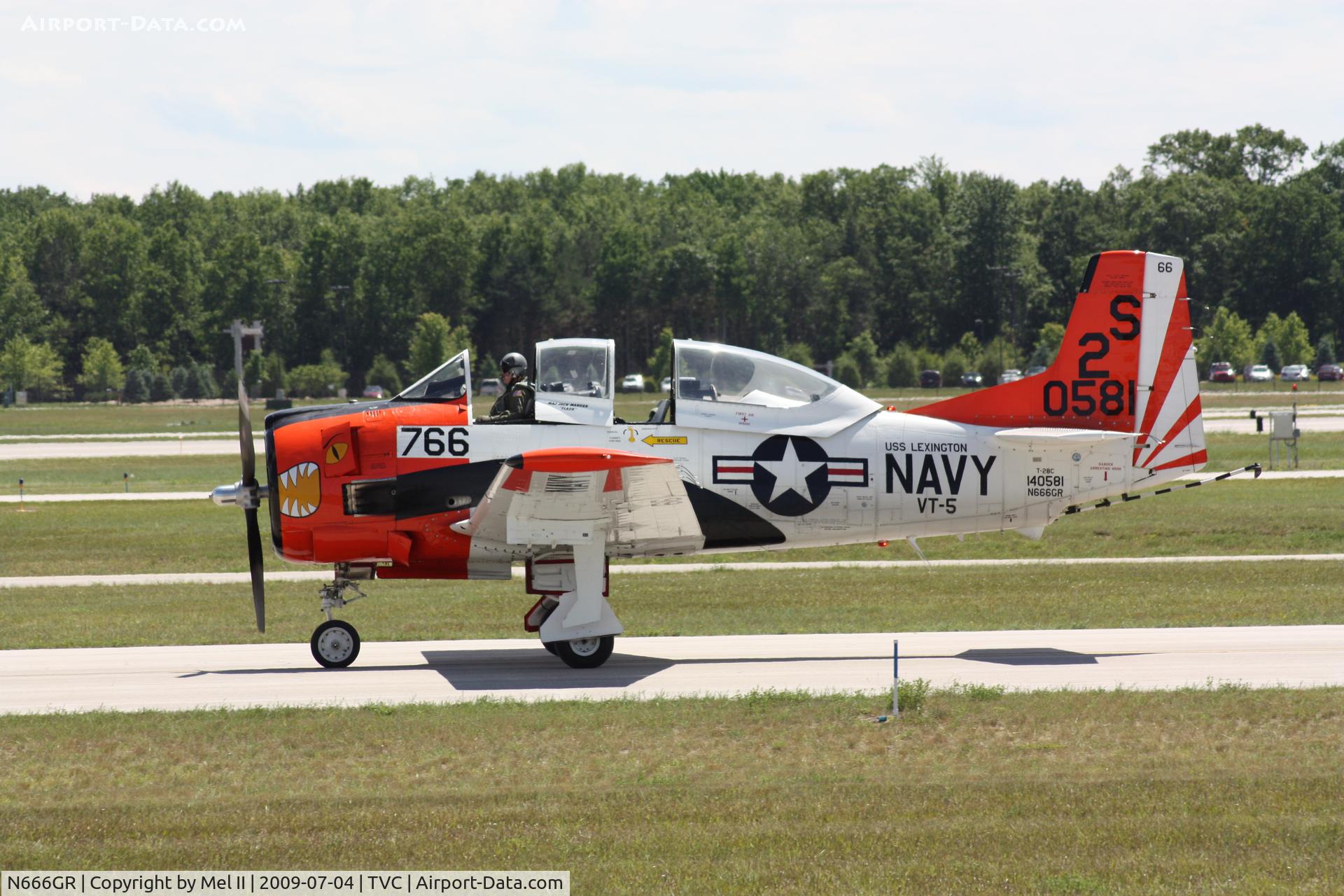 N666GR, 1958 North American T-28C Trojan Trojan C/N 226-158 (140581), Taxi To NMC Aviation Hangar