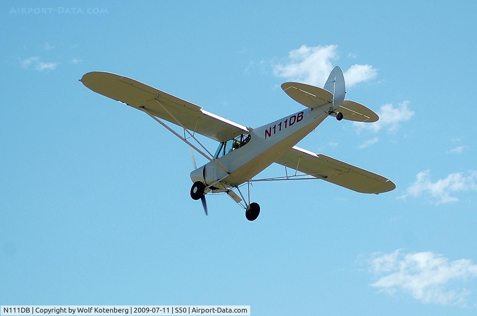 N111DB, 1953 Piper PA-18-135 Super Cub C/N 18-3682, on final