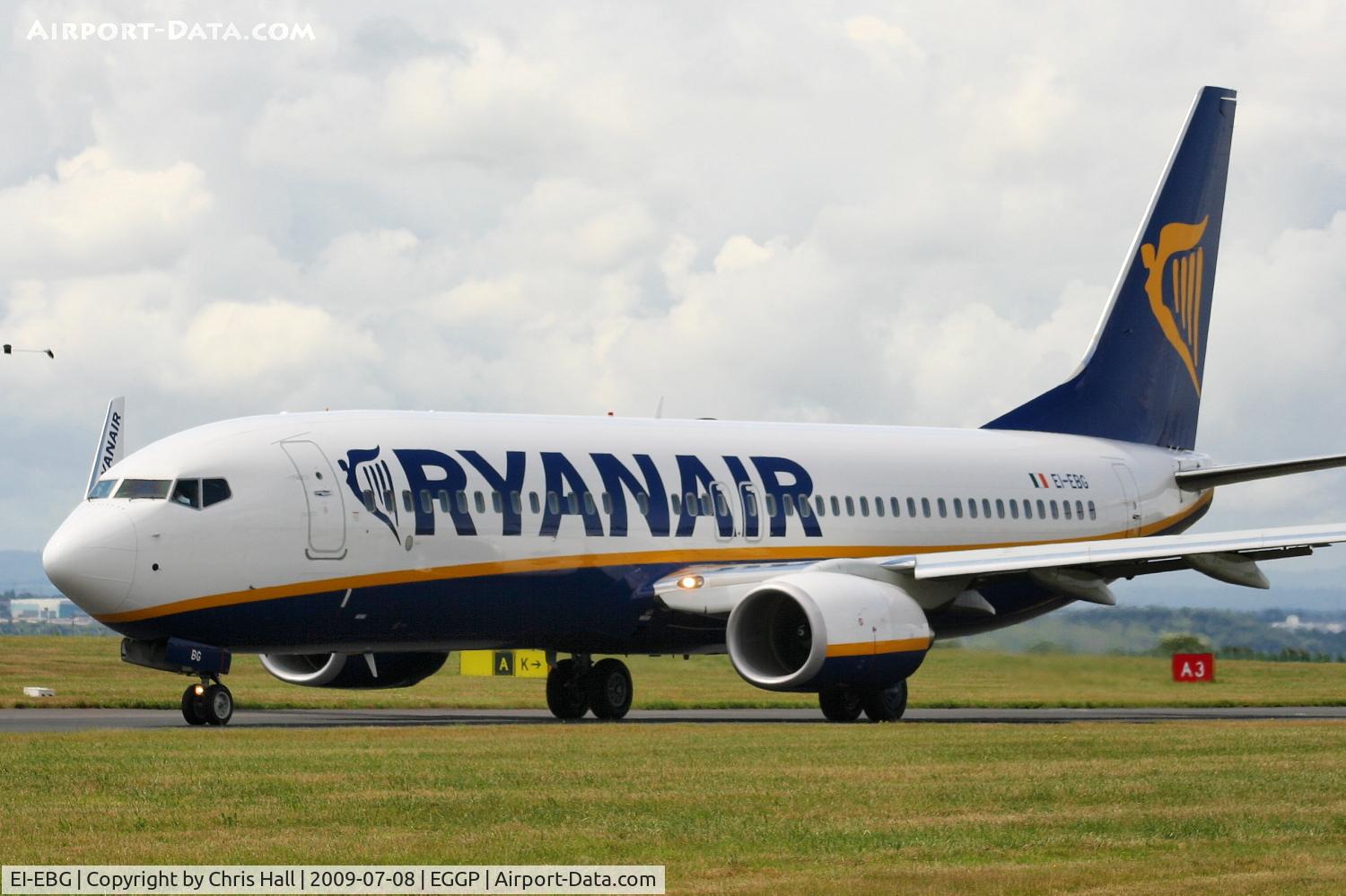 EI-EBG, 2009 Boeing 737-8AS C/N 37525, Ryanair Boeing 737-8AS/WL