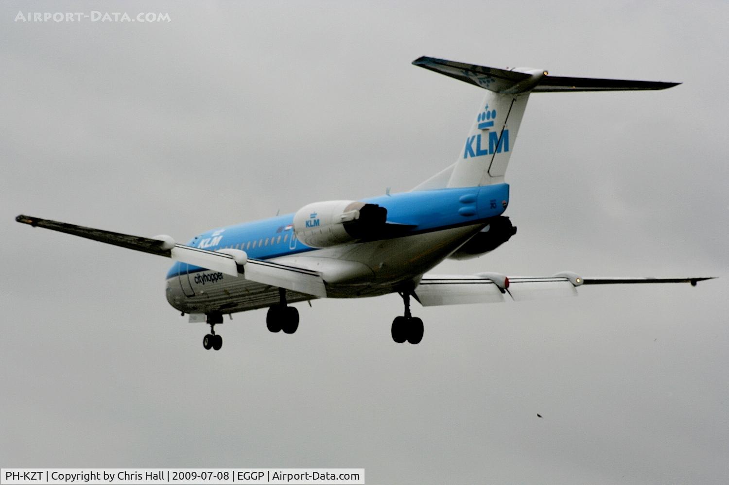 PH-KZT, 1995 Fokker 70 (F-28-0070) C/N 11541, KLM Cityhopper