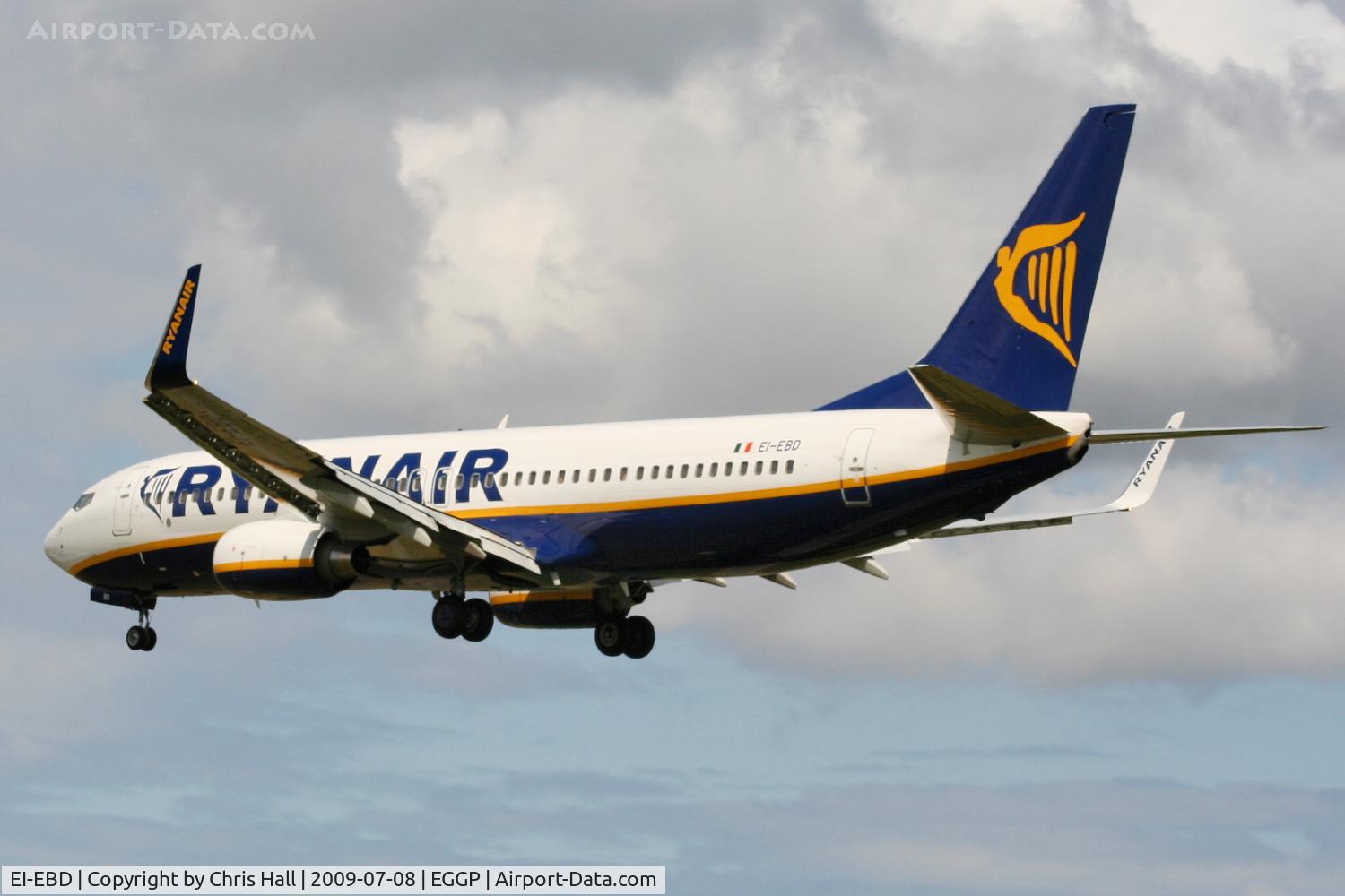 EI-EBD, 2009 Boeing 737-8AS C/N 37522, Ryanair Boeing 737-8AS/WL