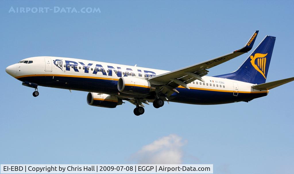 EI-EBD, 2009 Boeing 737-8AS C/N 37522, Ryanair Boeing 737-8AS/WL