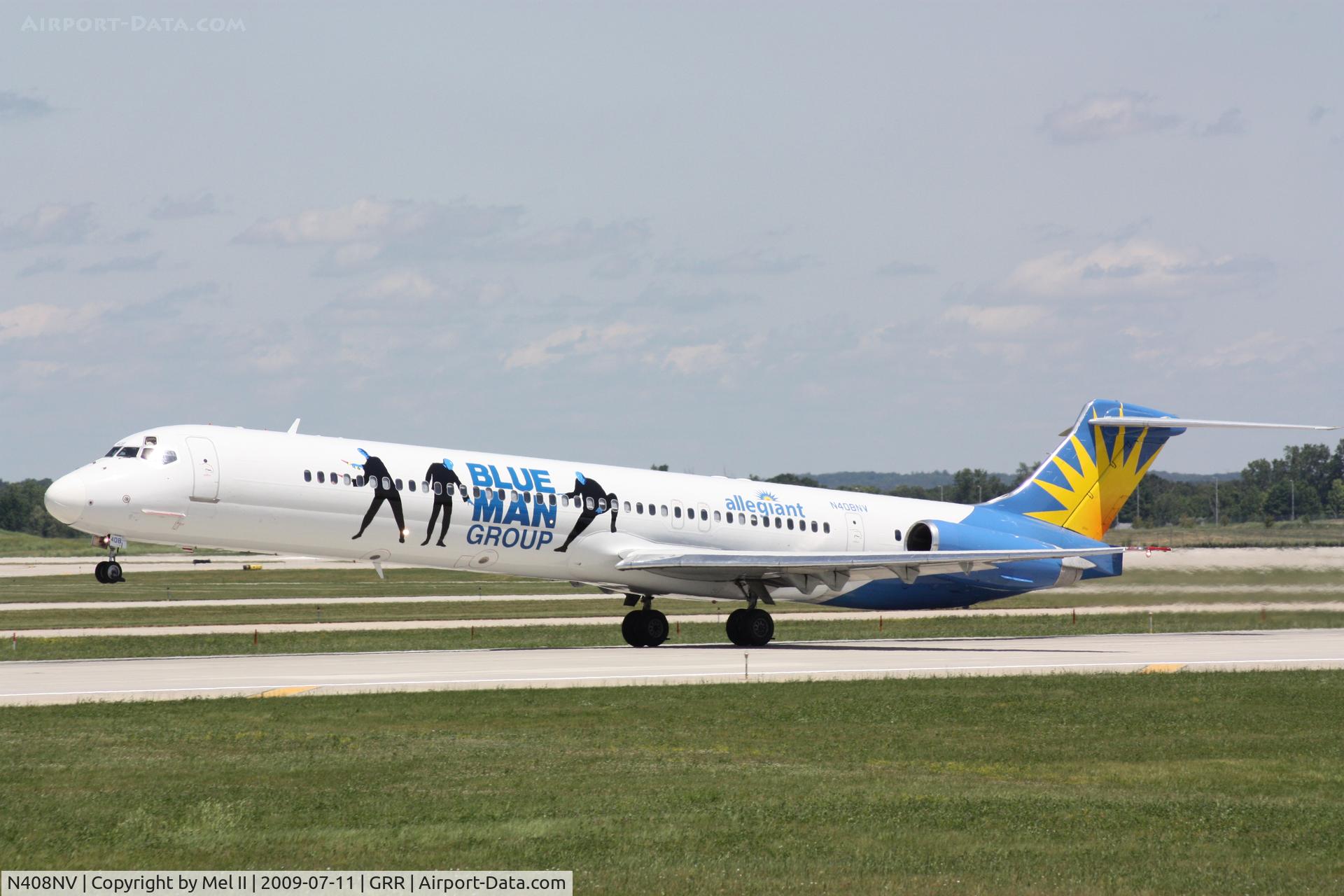 N408NV, 1991 McDonnell Douglas MD-82 (DC-9-82) C/N 53246, AAY758 - KGRR-KSFB - Departing RWY 26L