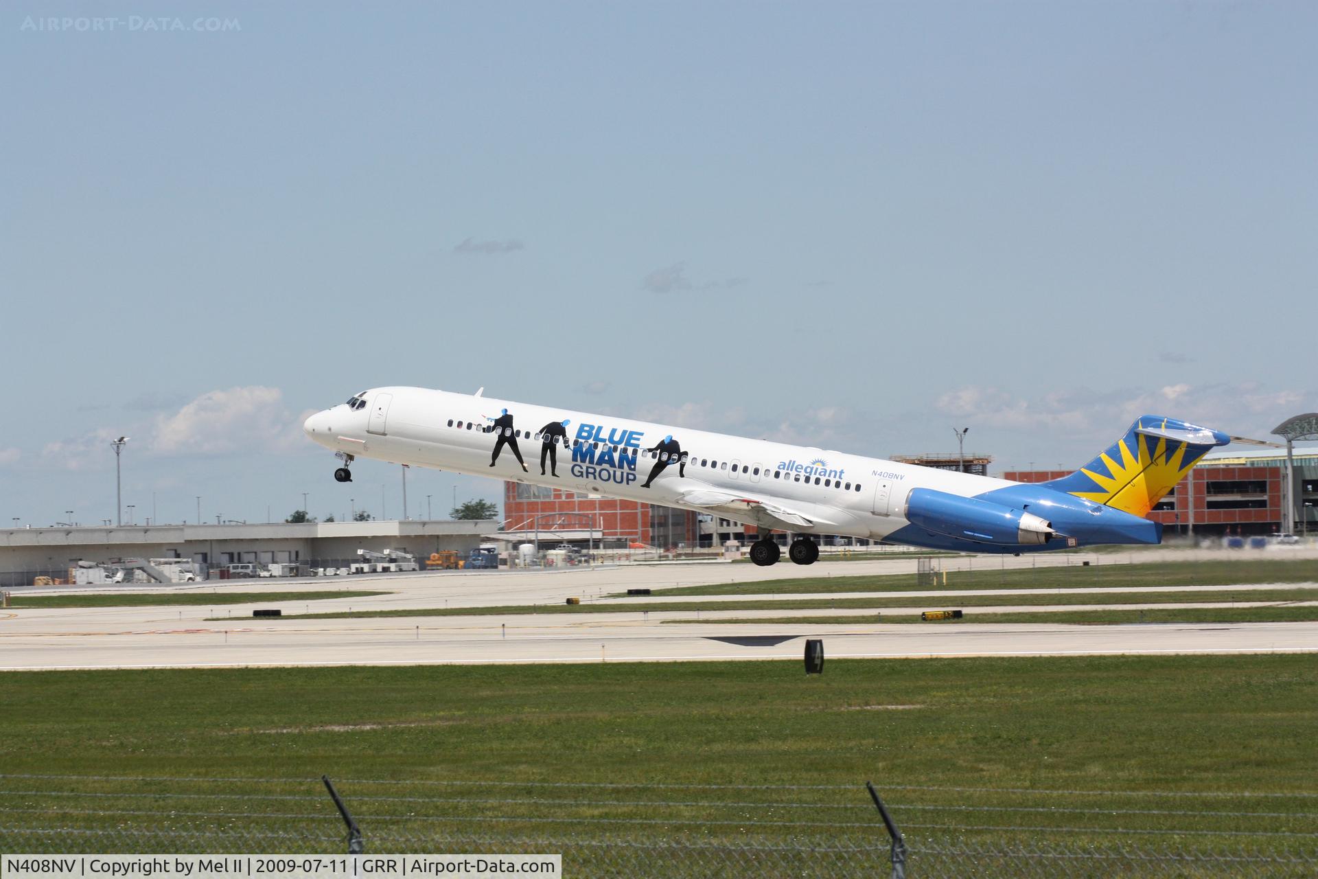 N408NV, 1991 McDonnell Douglas MD-82 (DC-9-82) C/N 53246, AAY758 - KGRR-KSFB - Departing RWY 26L