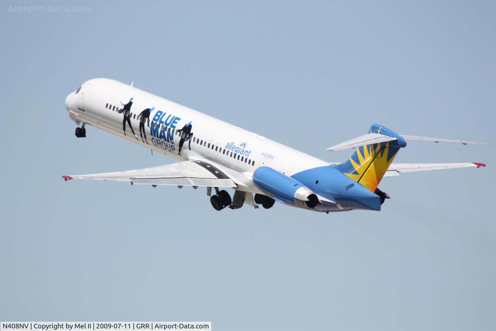 N408NV, 1991 McDonnell Douglas MD-82 (DC-9-82) C/N 53246, AAY758 - KGRR-KSFB - Departing RWY 26L