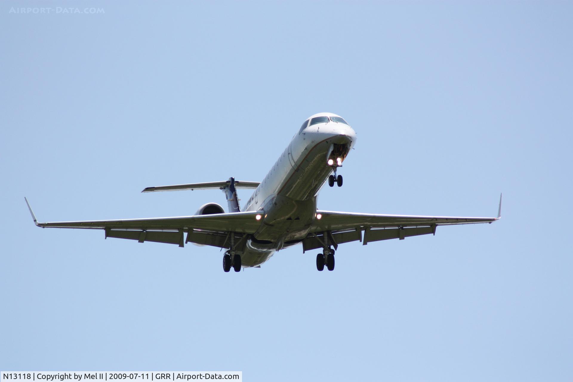 N13118, 2002 Embraer ERJ-145XR (EMB-145XR) C/N 145675, BTA2105 - KIAH-KGRR - Landing RWY 35
