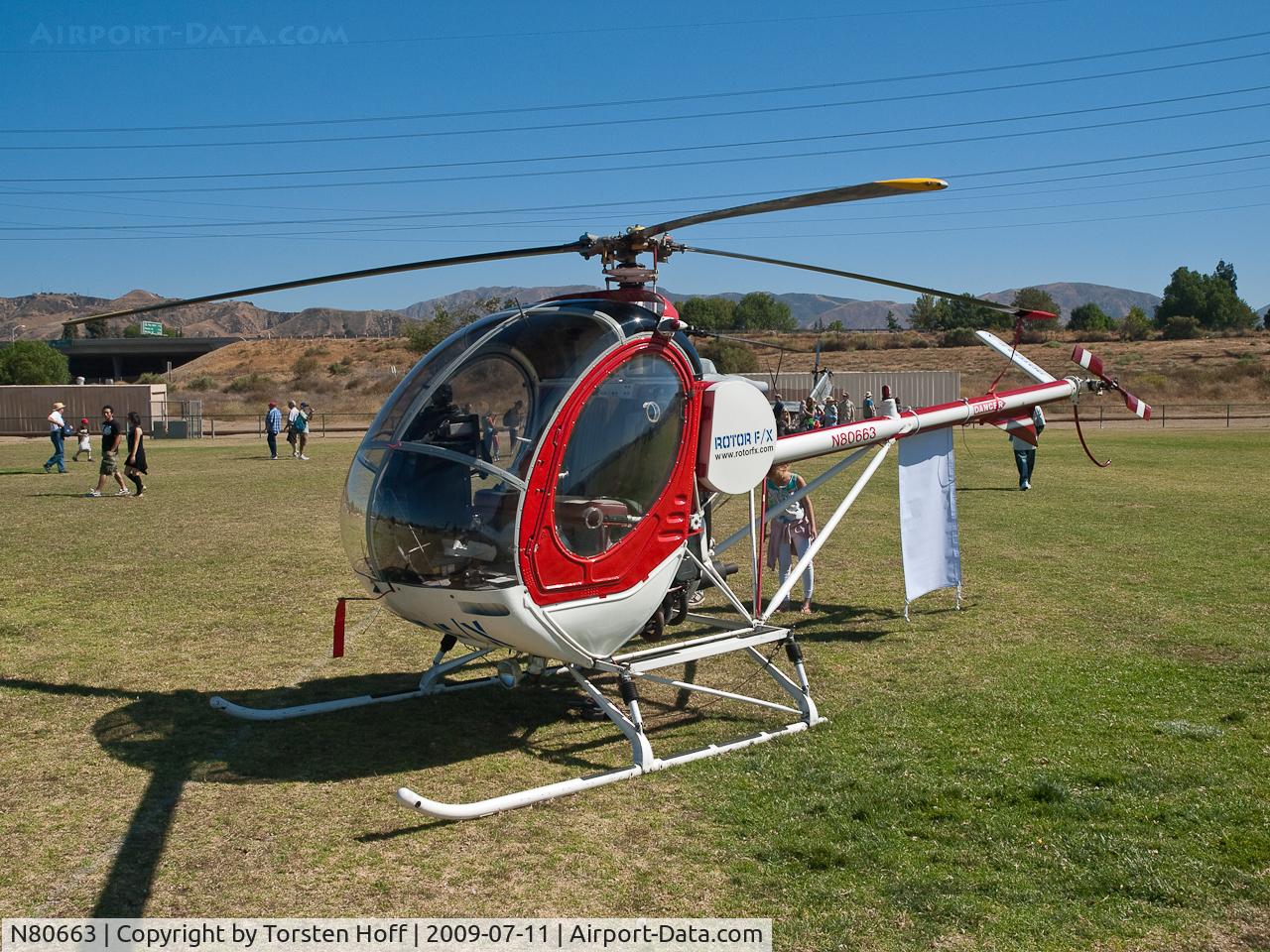 N80663, Hughes 269B C/N 1100457, N80663 at the American Heroes Air Show in Lake View Terrace, California