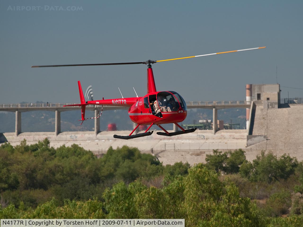 N4177R, 2008 Robinson R44 II C/N 12488, N4177R giving rides at the American Heroes Air Show in Lake View Terrace, California
