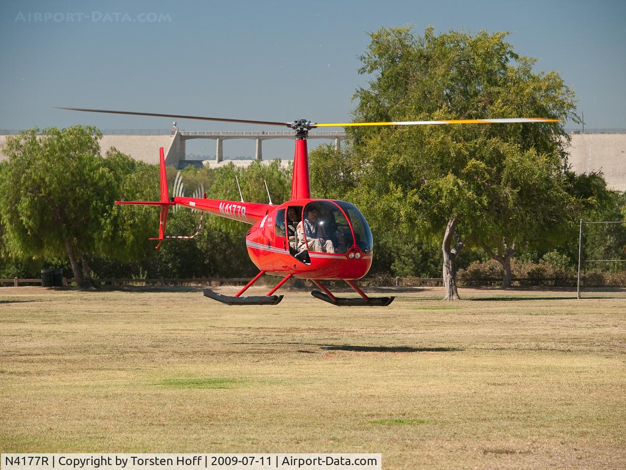 N4177R, 2008 Robinson R44 II C/N 12488, N4177R giving rides at the American Heroes Air Show in Lake View Terrace, California