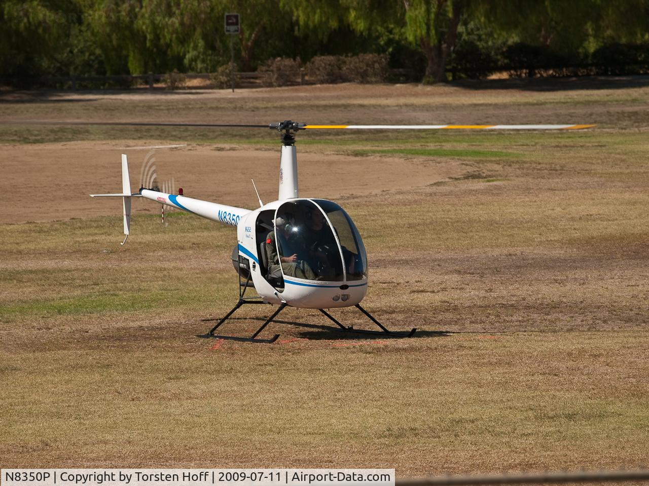 N8350P, 1997 Robinson R22 BETA C/N 2703, N8350P giving rides at the American Heroes Air Show in Lake View Terrace, California