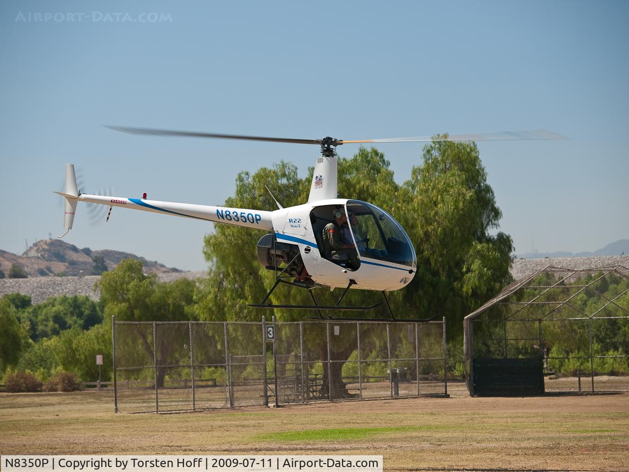 N8350P, 1997 Robinson R22 BETA C/N 2703, N8350P giving rides at the American Heroes Air Show in Lake View Terrace, California