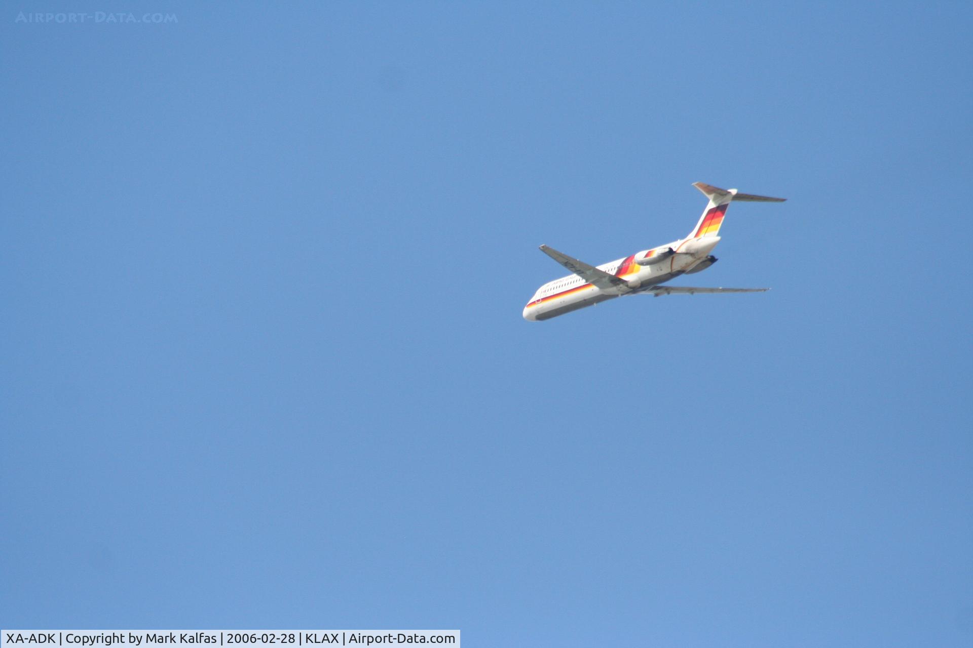 XA-ADK, Douglas DC-9-32 C/N 47131, Aero California, McDonnell Douglas DC-9-32,XA-ADK (CN: 47131) departing 25R KLAX