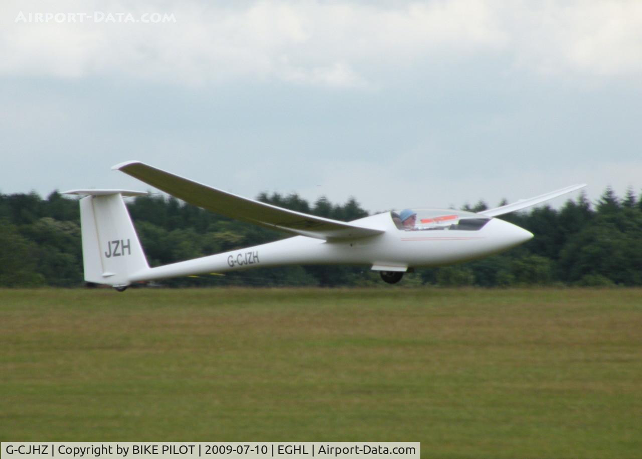 G-CJHZ, 1980 Schleicher ASW-20 C/N 20313, FLAIRING FOR LANDING