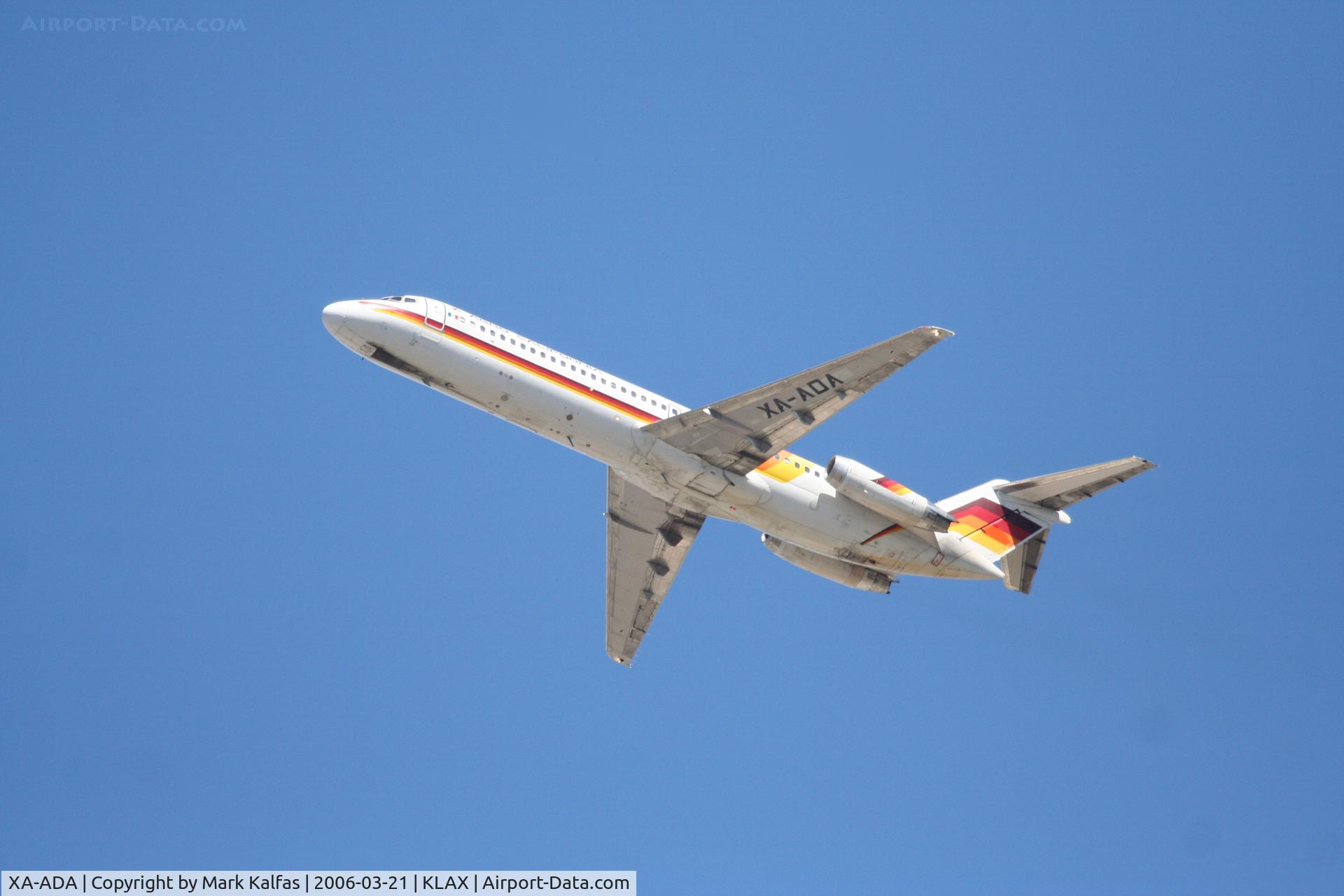 XA-ADA, 1979 McDonnell Douglas DC-9-32 C/N 48112, Aero California, DC-9-32, XA-ADA (cn 48112/926) 25R departure KLAX
