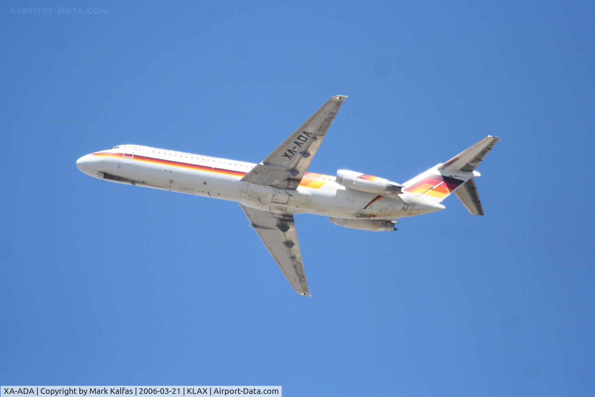 XA-ADA, 1979 McDonnell Douglas DC-9-32 C/N 48112, Aero California, DC-9-32, XA-ADA (cn 48112/926) 25R departure KLAX
