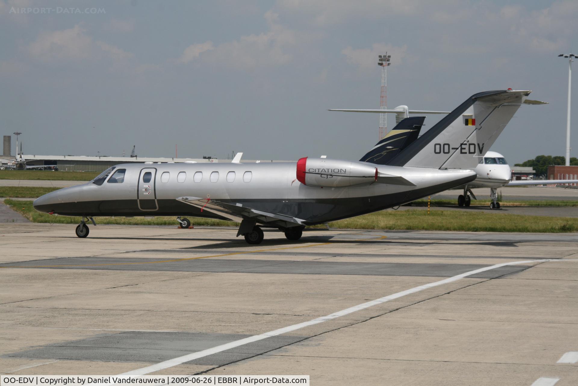 OO-EDV, 2007 Cessna 525B CitationJet CJ3 C/N 525B-0200, parked on General Aviation apron (Abelag)
