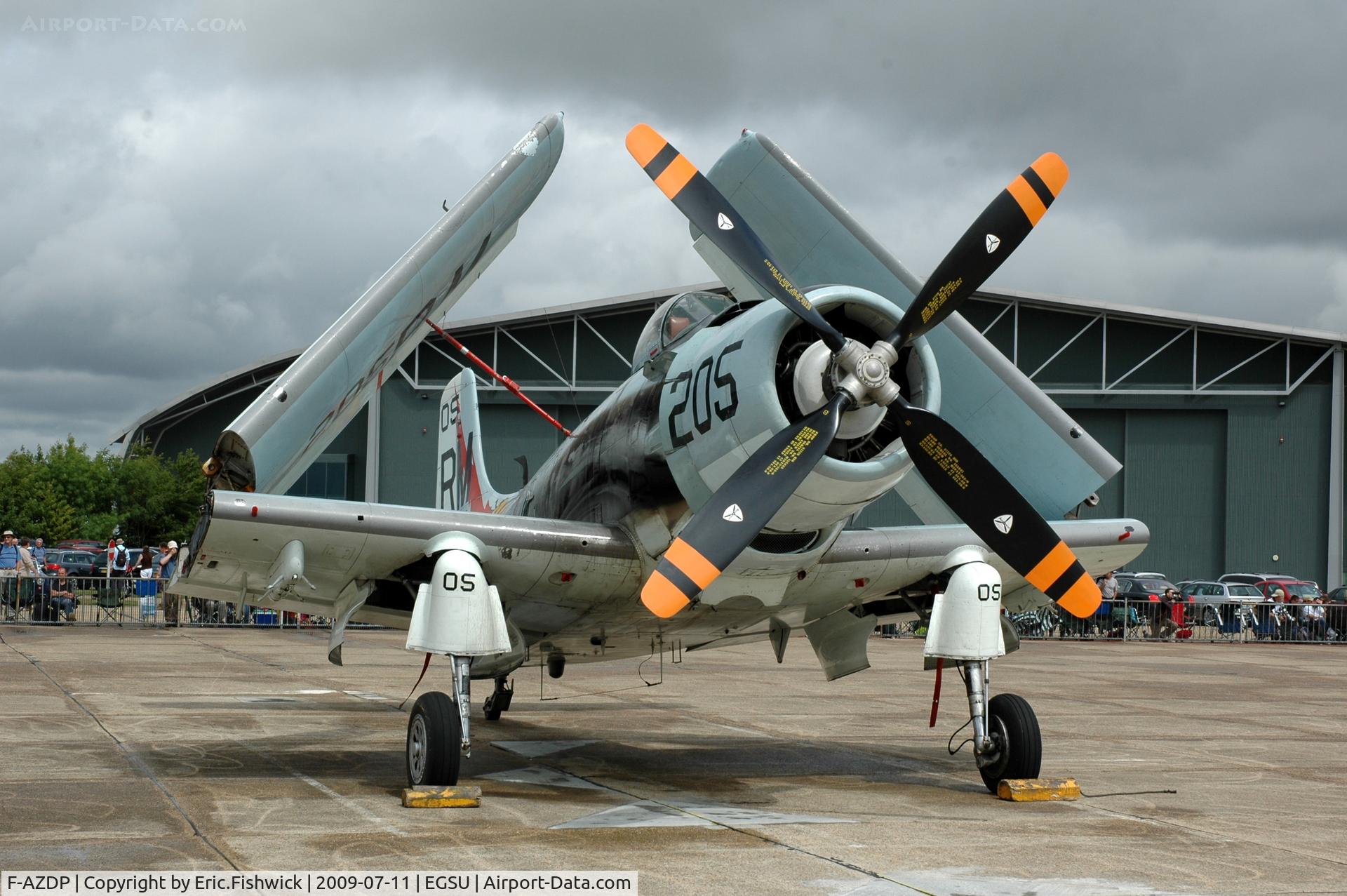 F-AZDP, Douglas AD-4N Skyraider C/N 7449, F-AZDP at at Duxford Flying Legends Air Show July 09