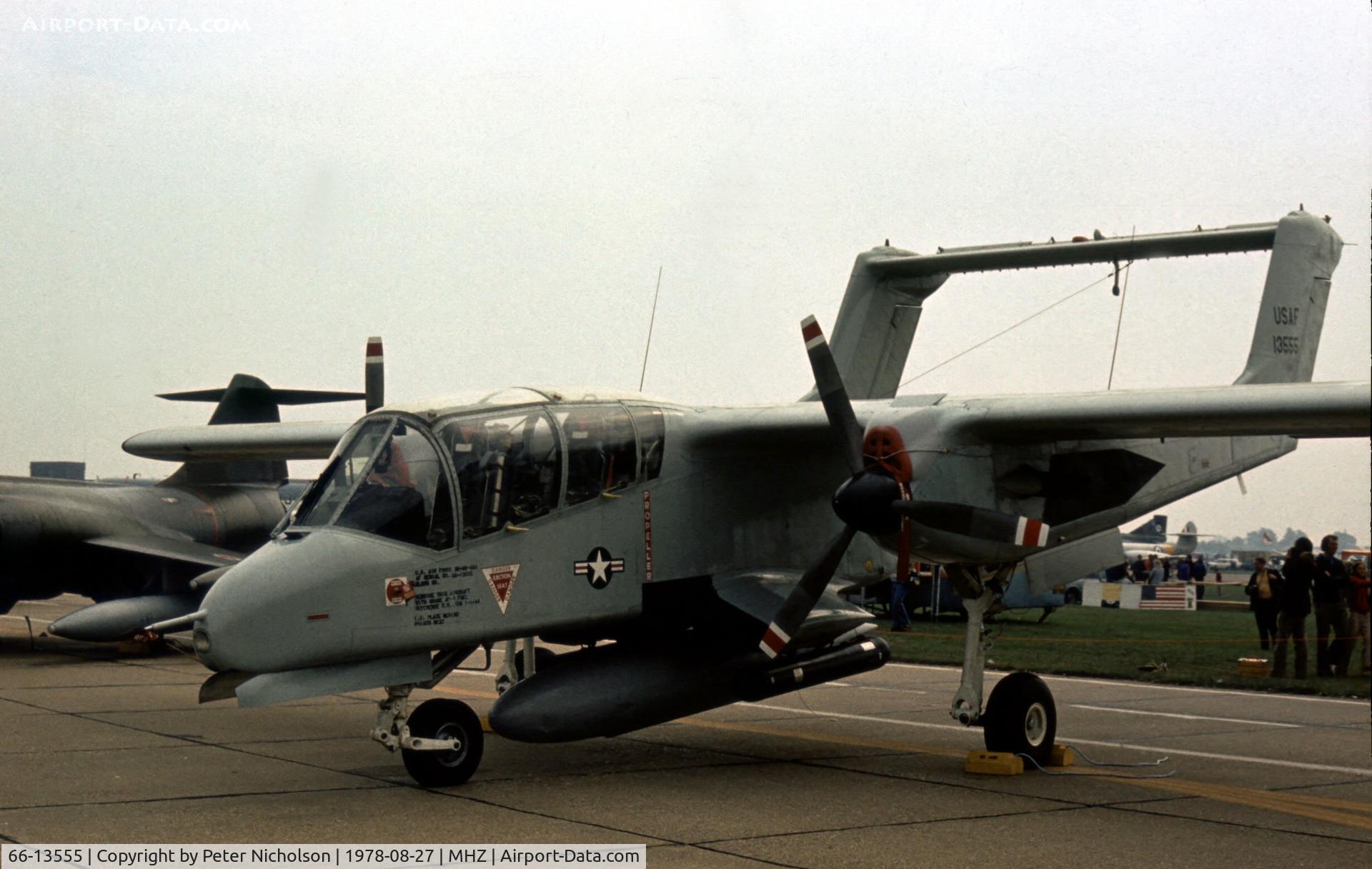 66-13555, 1966 North American Rockwell OV-10A Bronco C/N 305-4, OV-10A Bronco of 20 TASS/601 TCW at the 1978 Mildenhall Air Fete.