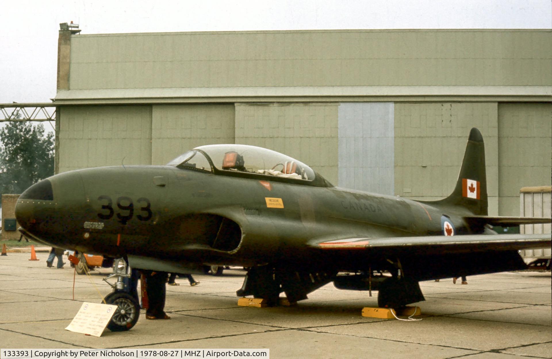 133393, 1970 Canadair CT-133 Silver Star C/N T33-393, CT-133 Silver Star of 1st Canadian Air Group at the 1978 Mildenhall Air Fete.