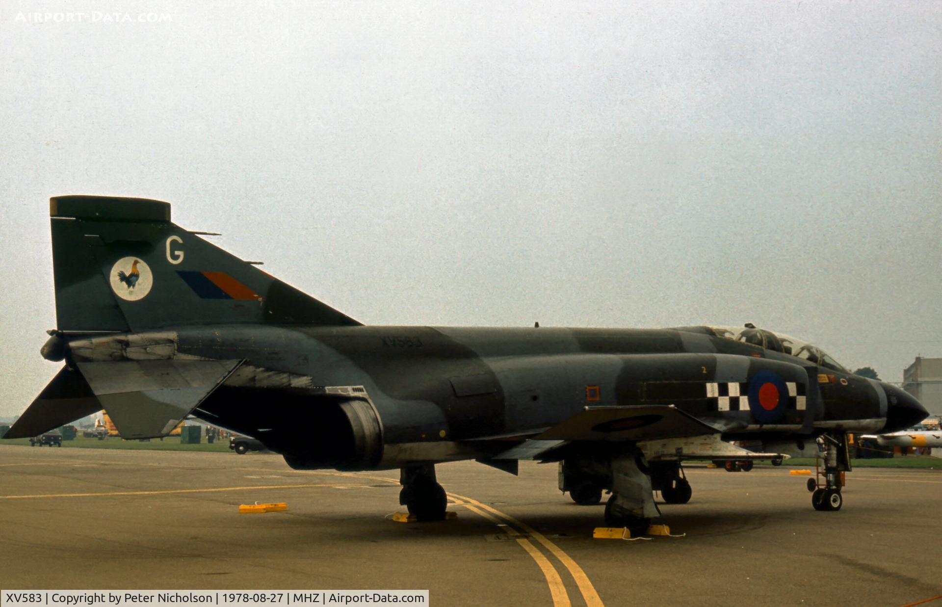 XV583, 1969 McDonnell Douglas Phantom FG1 C/N 9337/3268, Phantom FG.1 of 43 Squadron at the 1978 Mildenhall Air Fete.