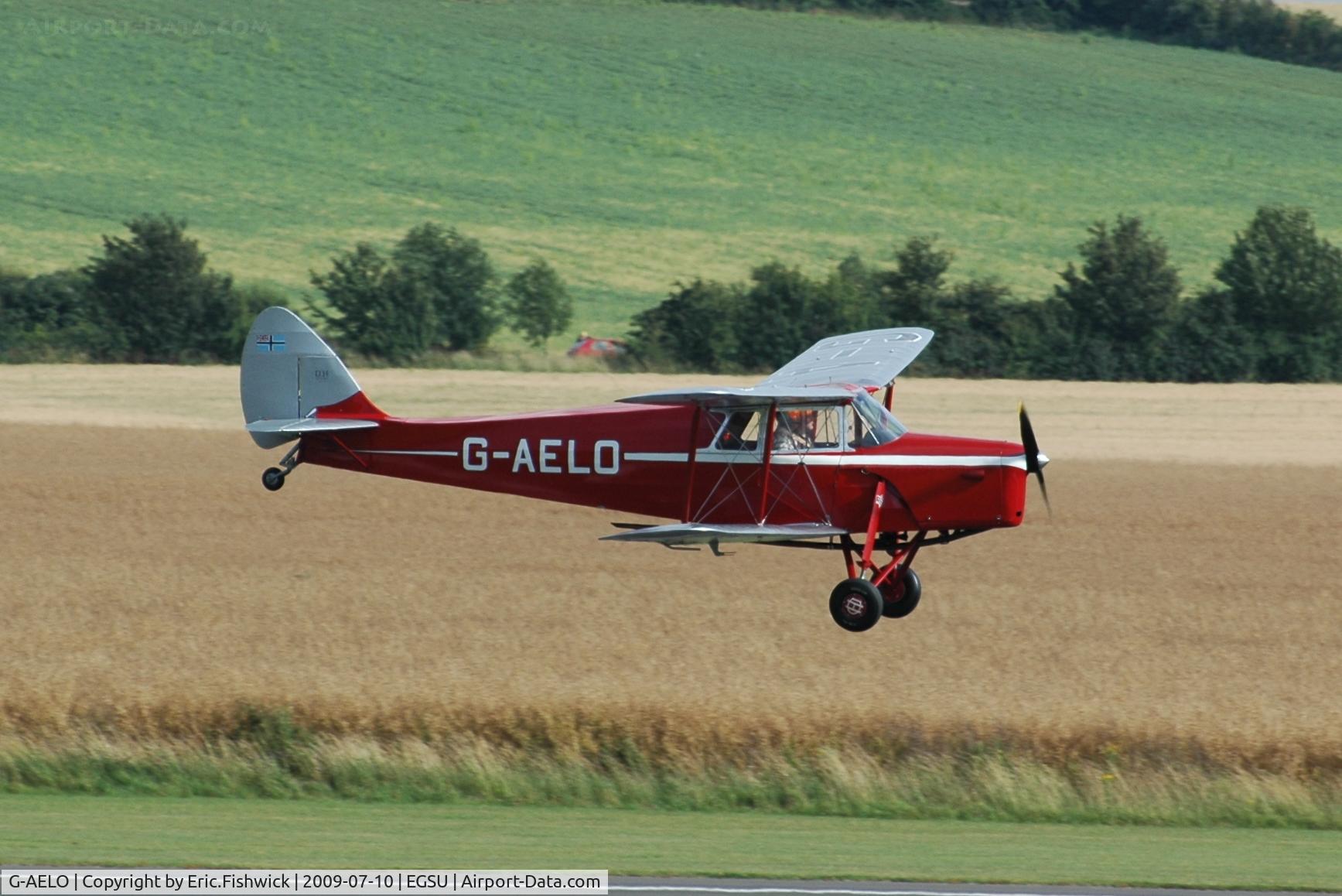 G-AELO, 1936 De Havilland DH.87B Hornet Moth C/N 8105, G-AELO at Duxford Airport