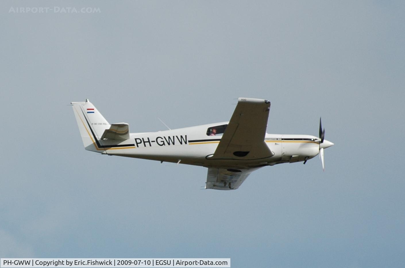 PH-GWW, Ruschmeyer R90-230RG C/N 014, PH-GWW departing Duxford Airport