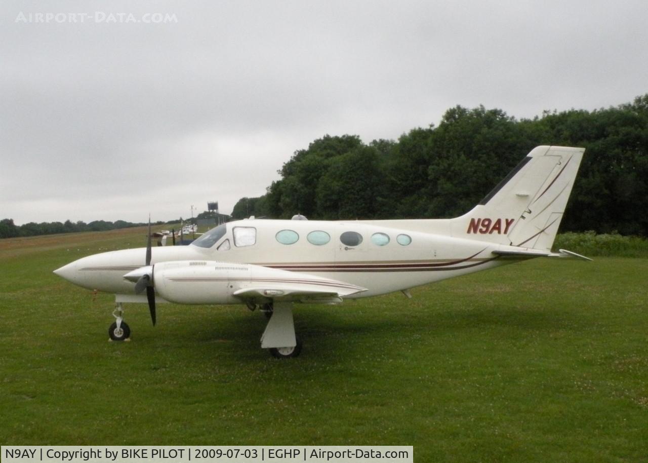 N9AY, 1980 Cessna 421C Golden Eagle C/N 421C0844, ONE OF THE LARGER TYPES TO VISIT POPHAM