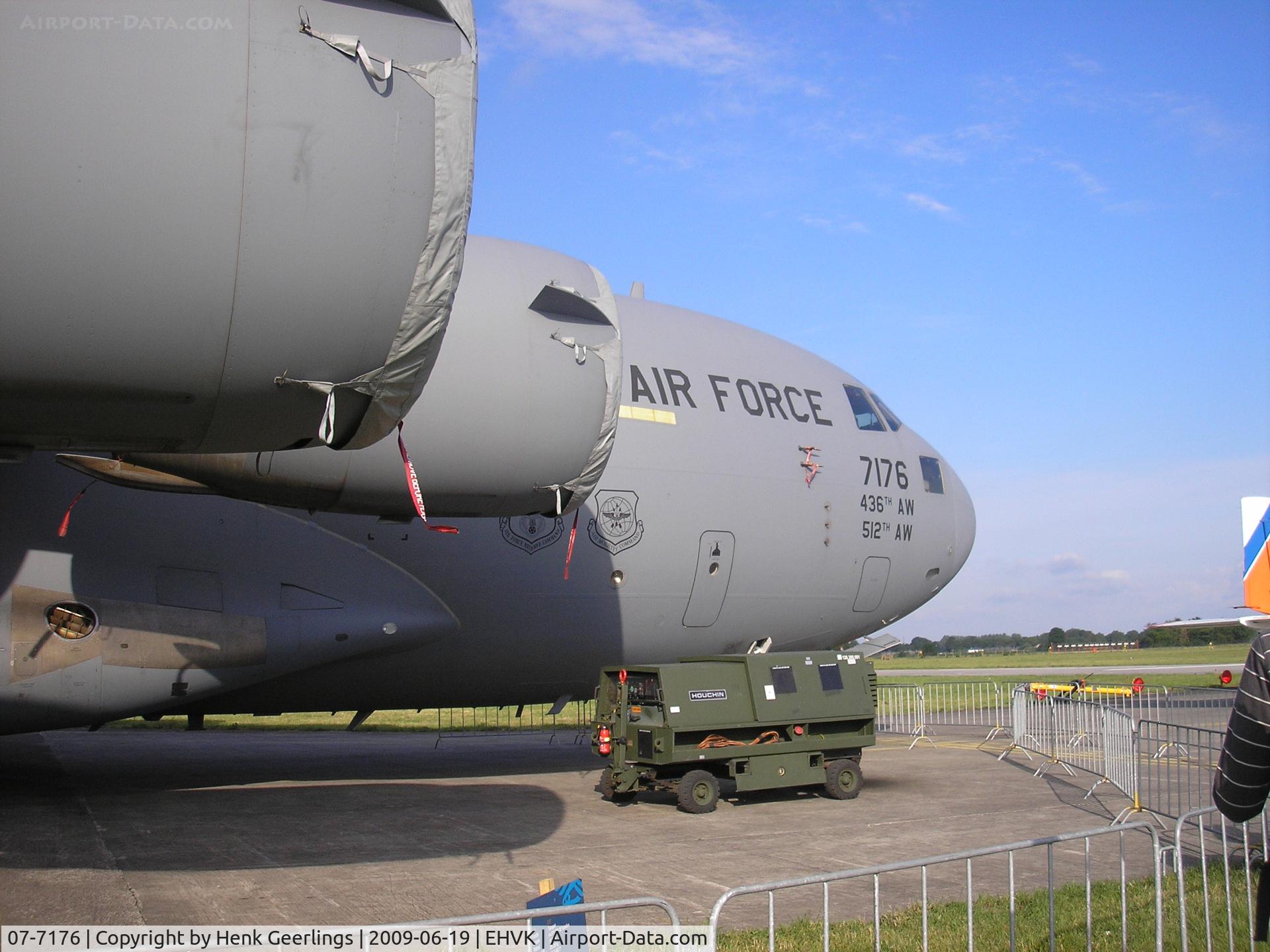07-7176, 2007 Boeing C-17A Globemaster III C/N P-176, RNLAF open day , Volkel AFB
