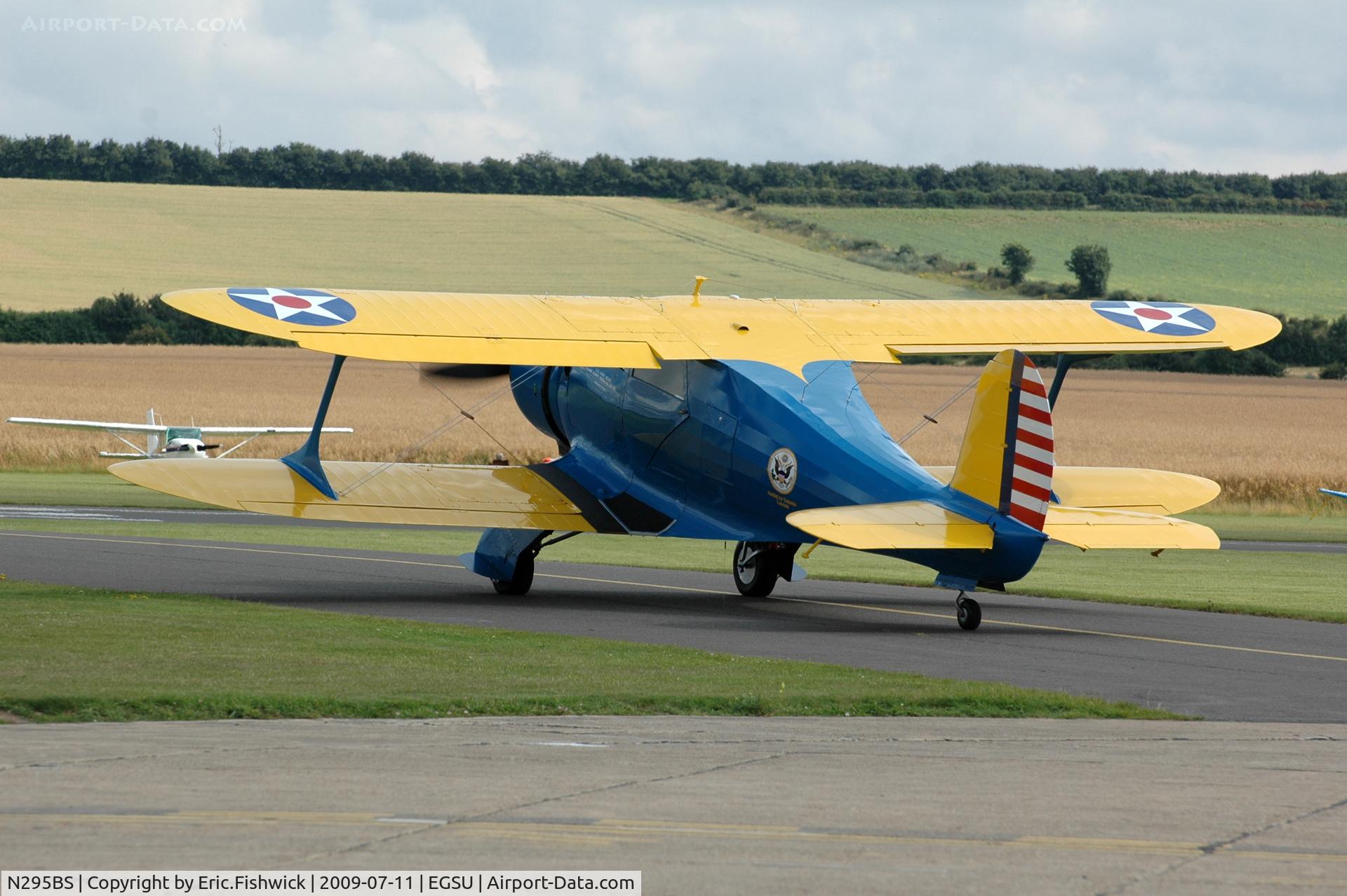 N295BS, 1939 Beech YC-43A Staggerwing C/N 295, 1. N295BS at Duxford Flying Legends Air Show July 09