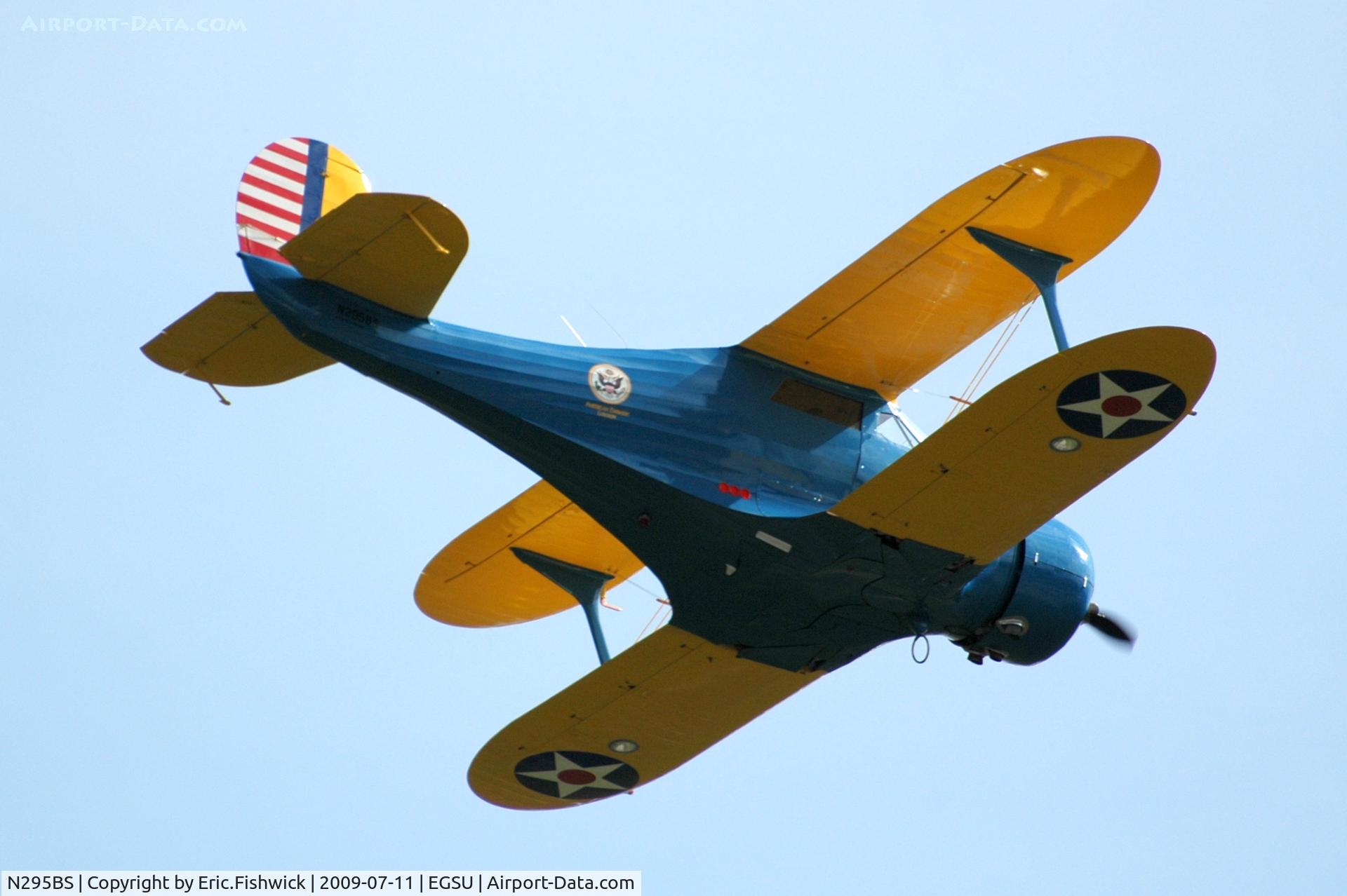 N295BS, 1939 Beech YC-43A Staggerwing C/N 295, 44. N295BS at Duxford Flying Legends Air Show July 09